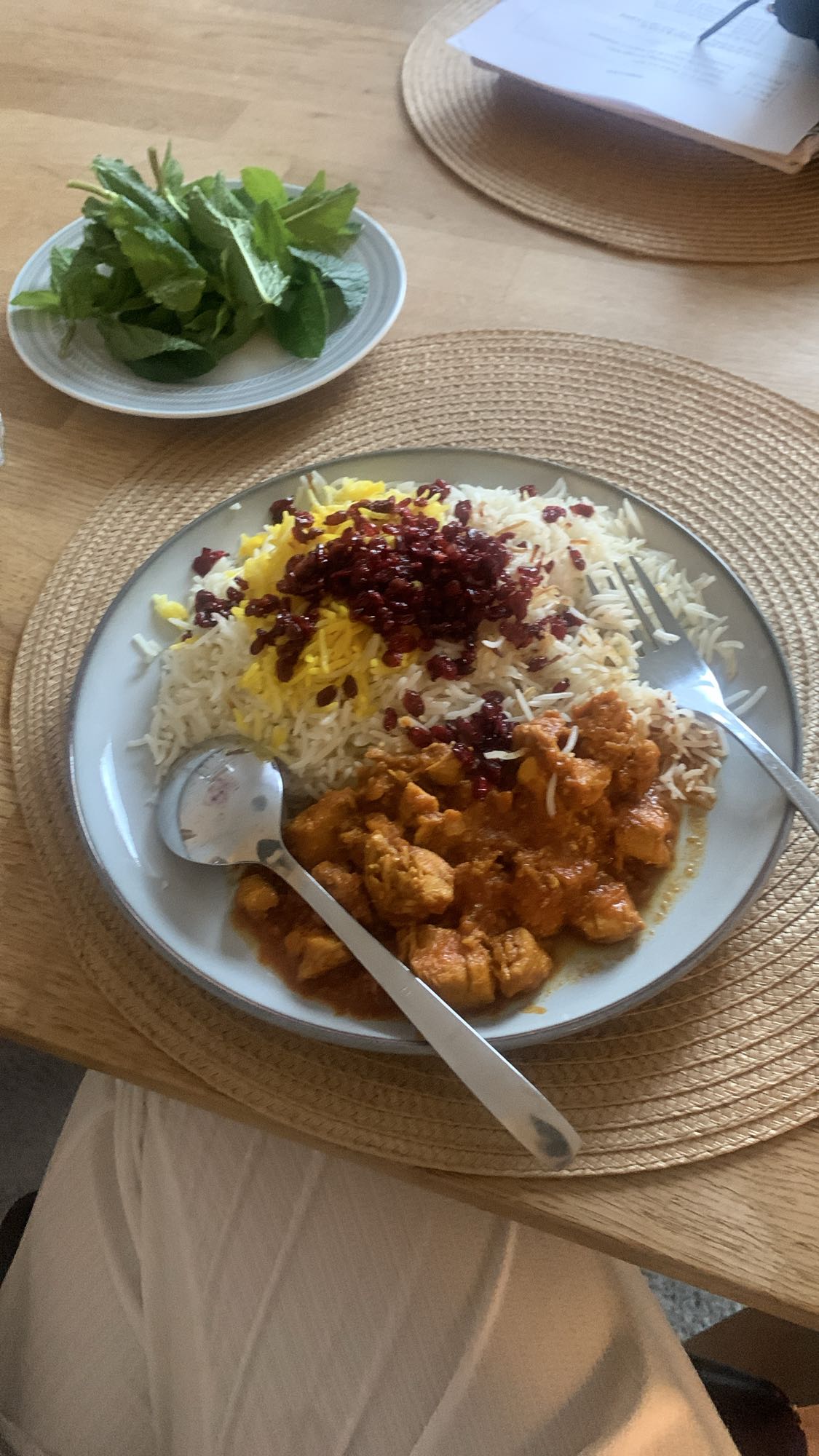 Ris med kycklinggryta