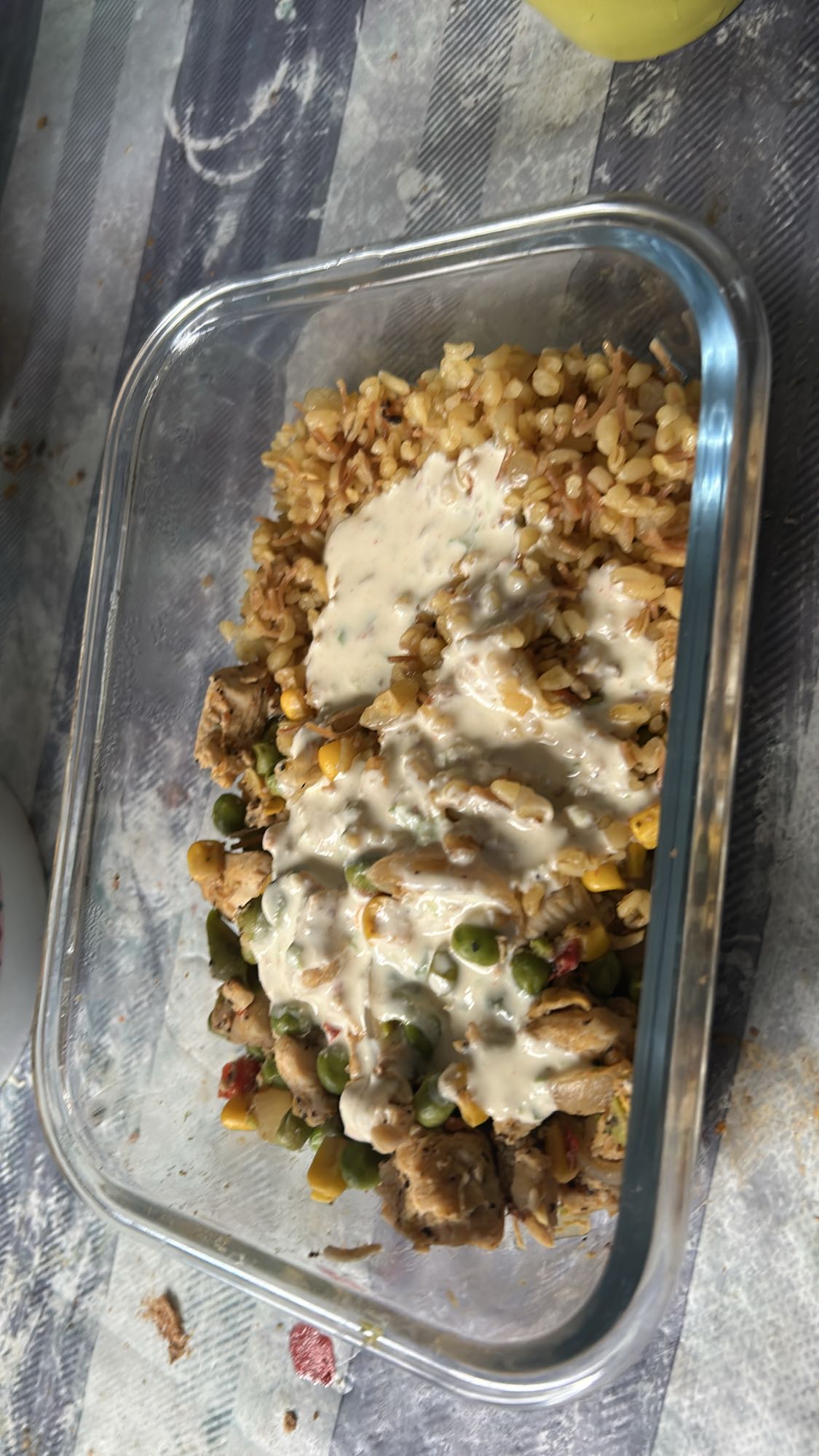 Kycklingris med sås