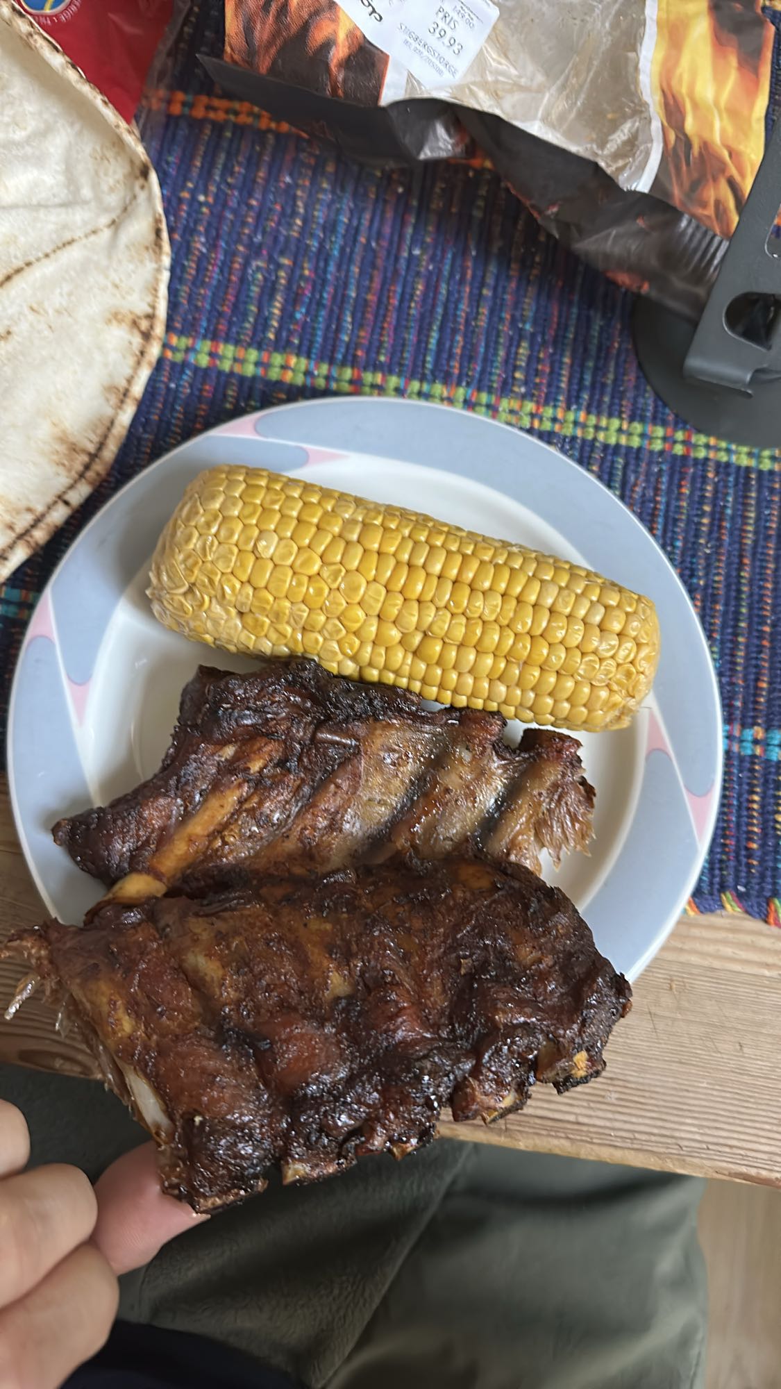 Revbensspjäll med majs