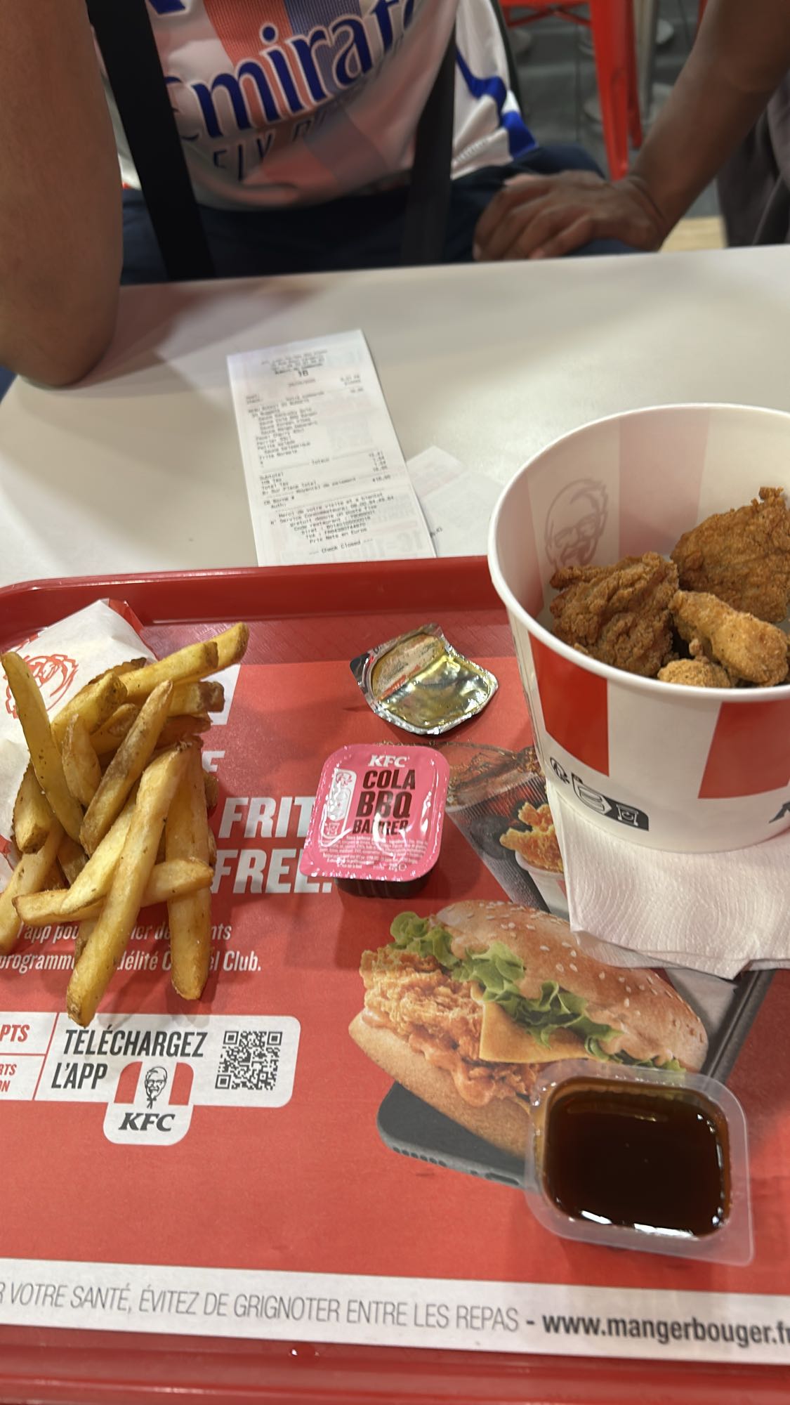 Poulet frit et frites