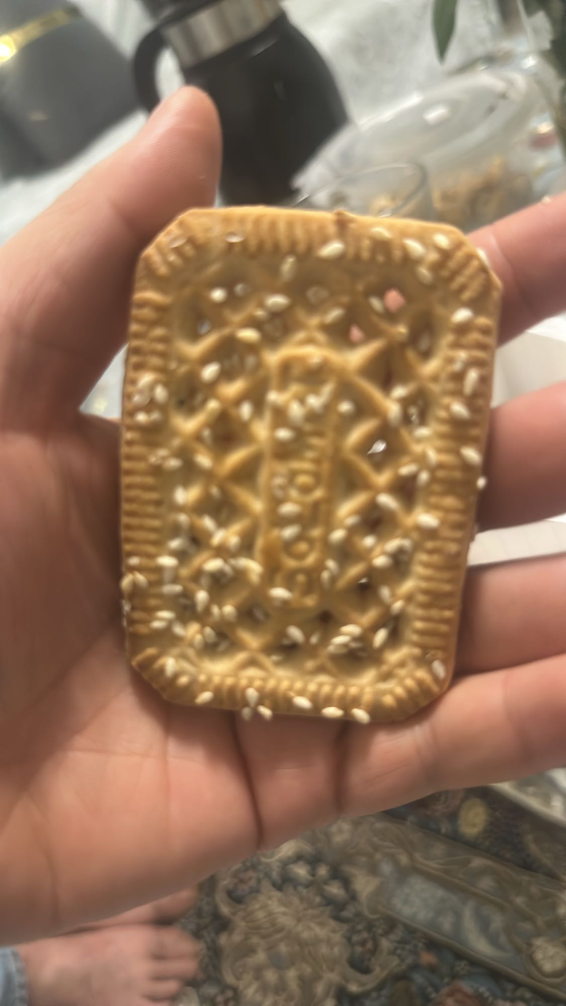 Galleta con sésamo
