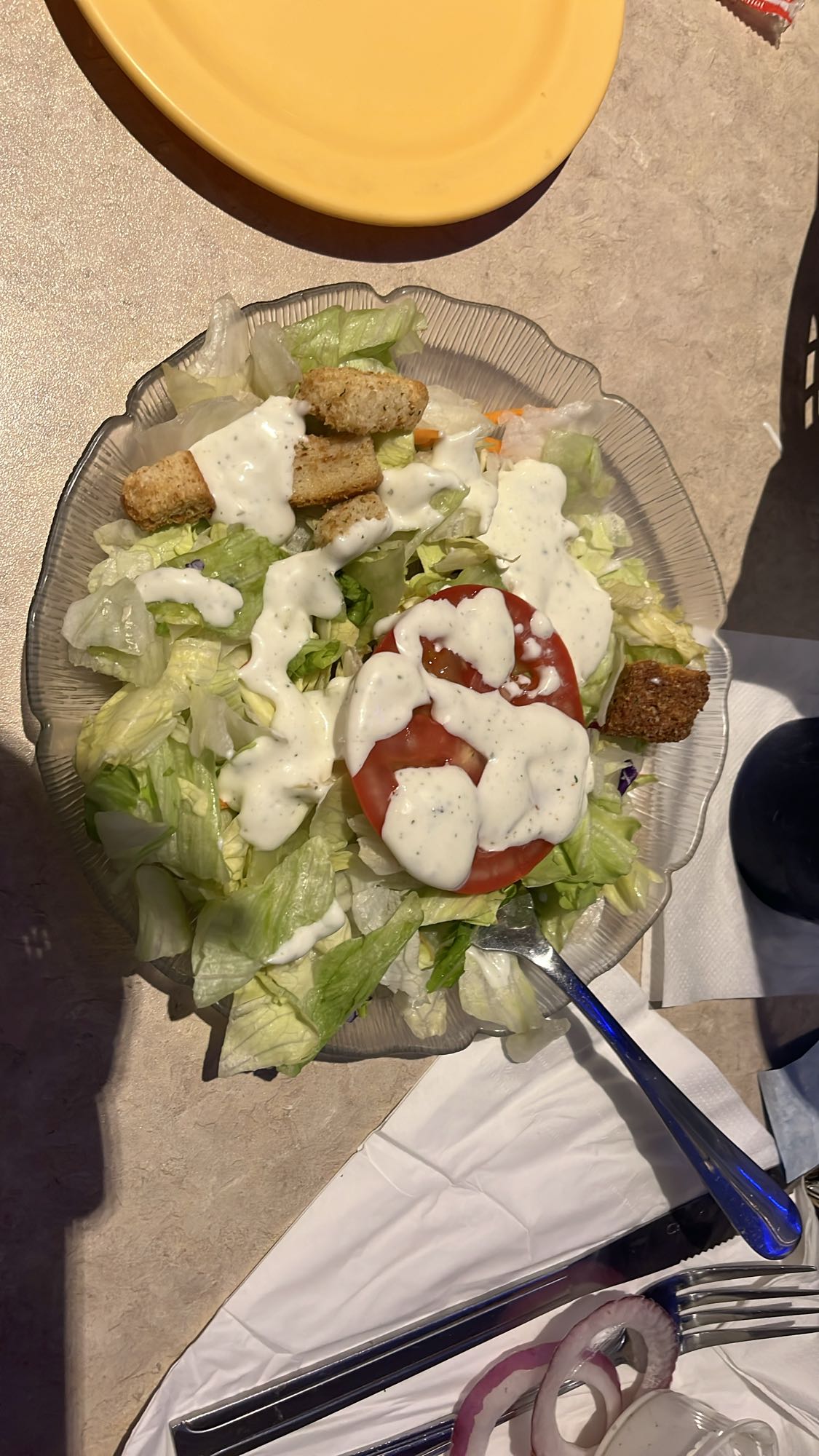 Side Salad with Dressing