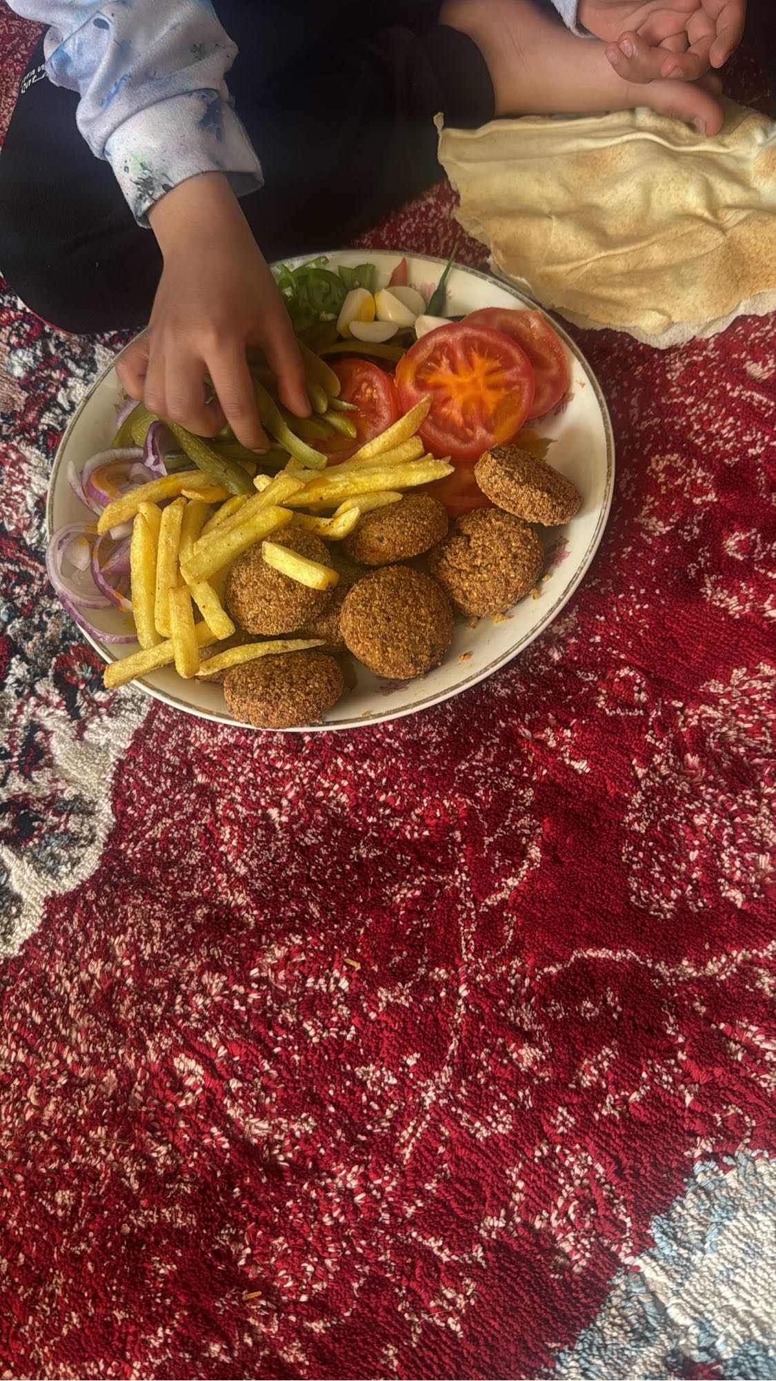 Falafel con verduras