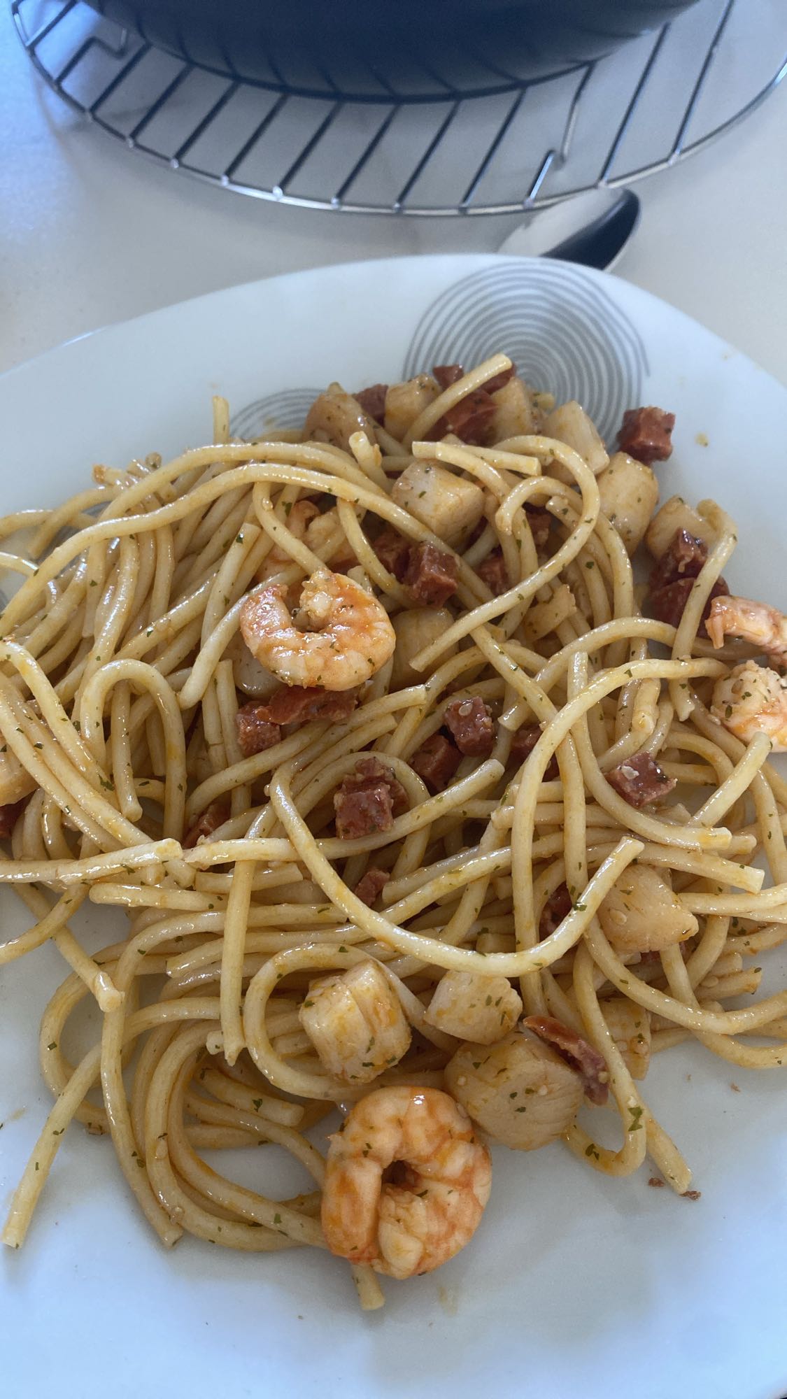 Pâtes aux fruits de mer