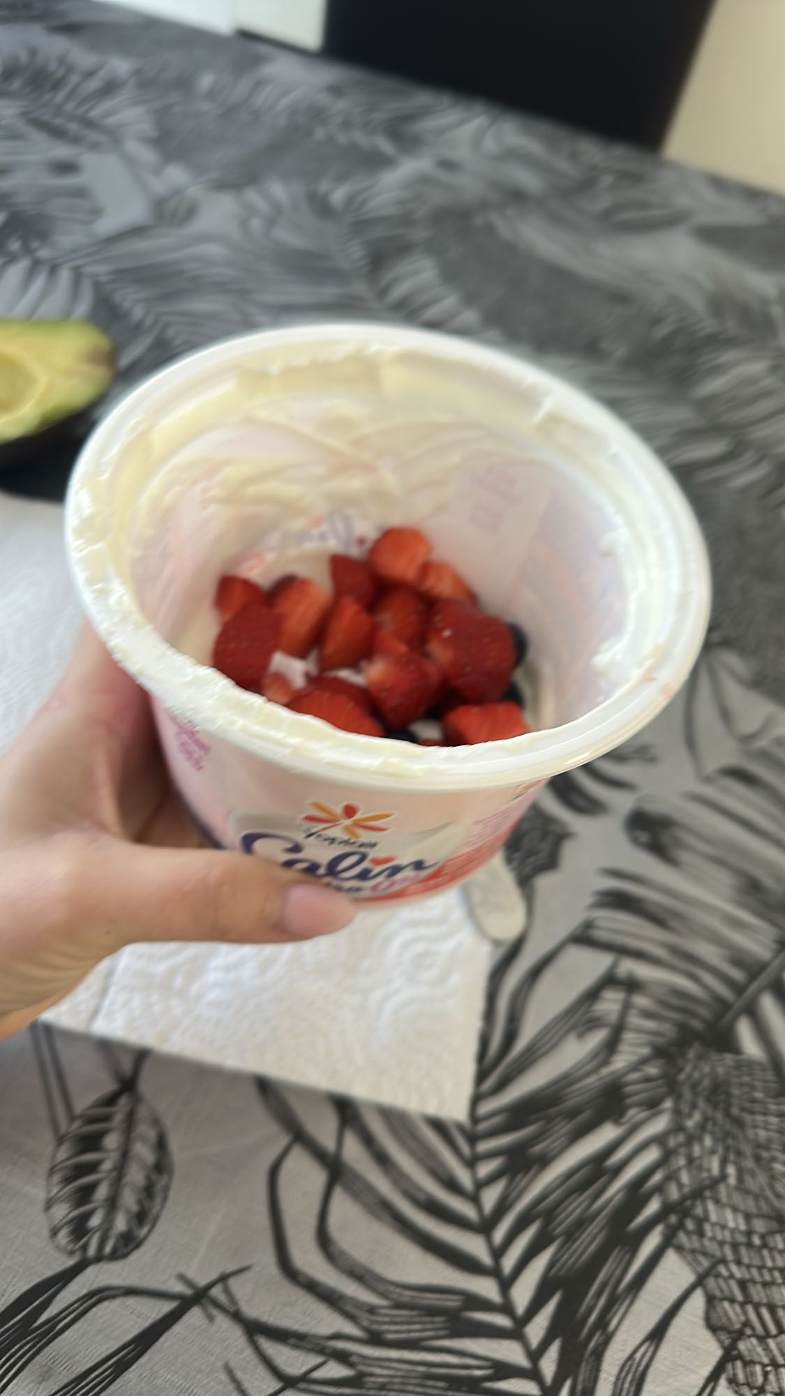 Yaourt aux fruits rouges