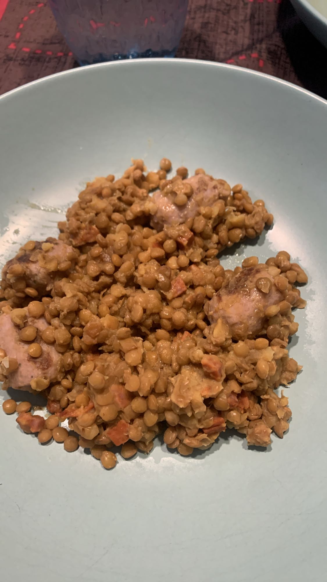 Lentejas con salchicha
