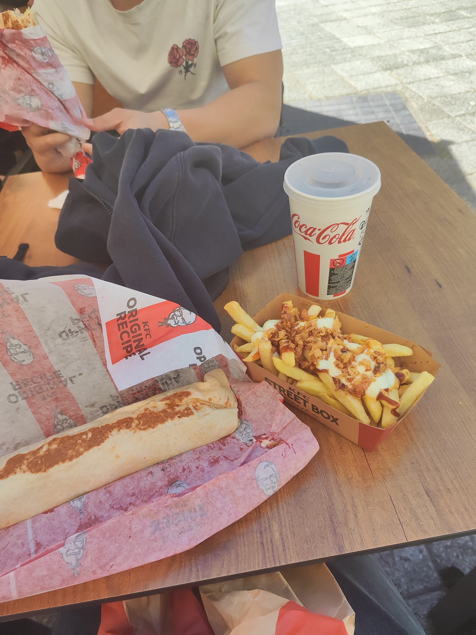 KFC Wrap and Fries Meal