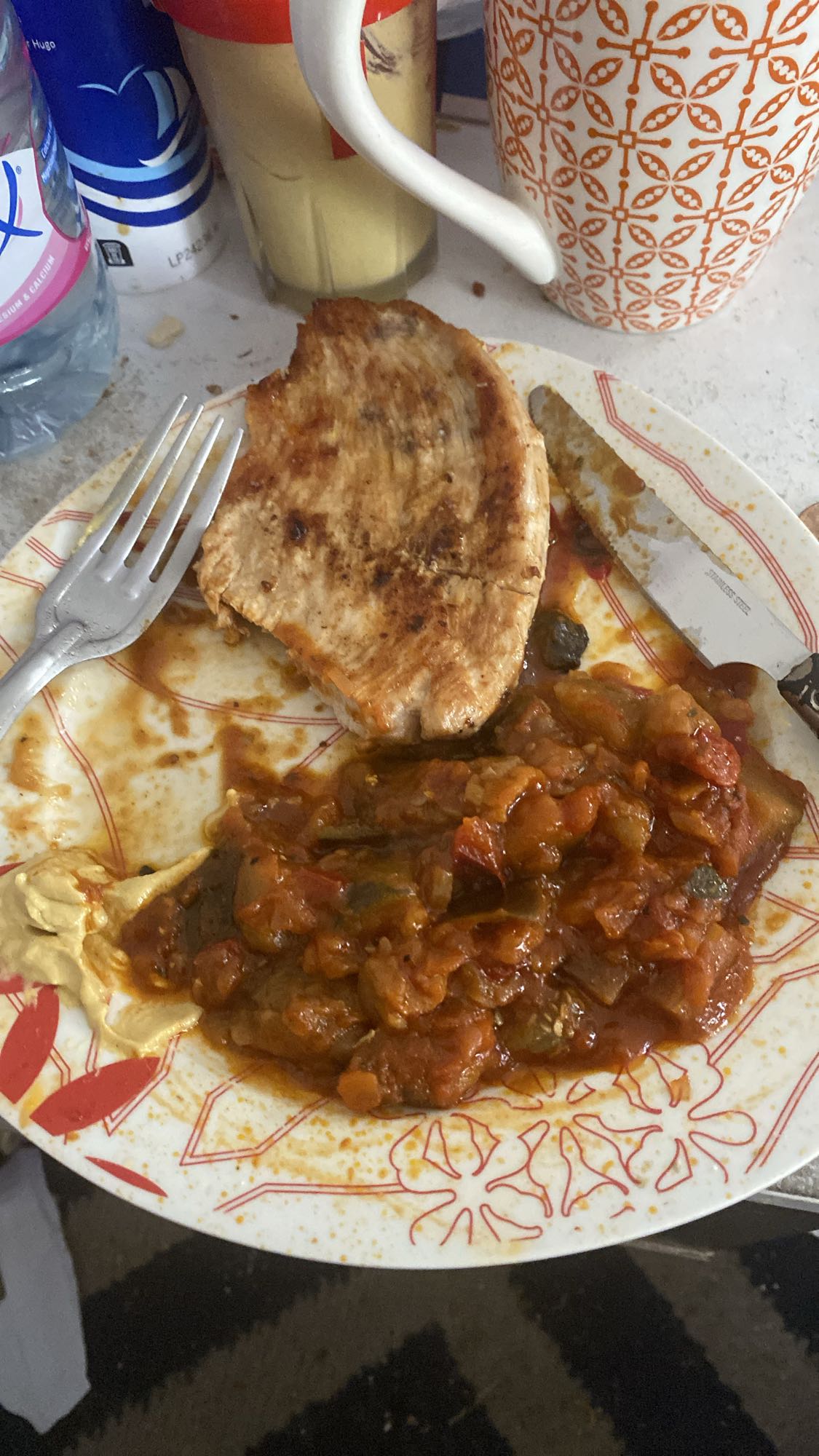 Poulet et ratatouille