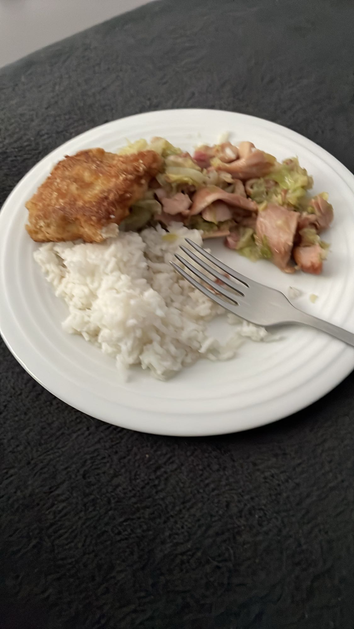 Ryż z rybą i kapustą