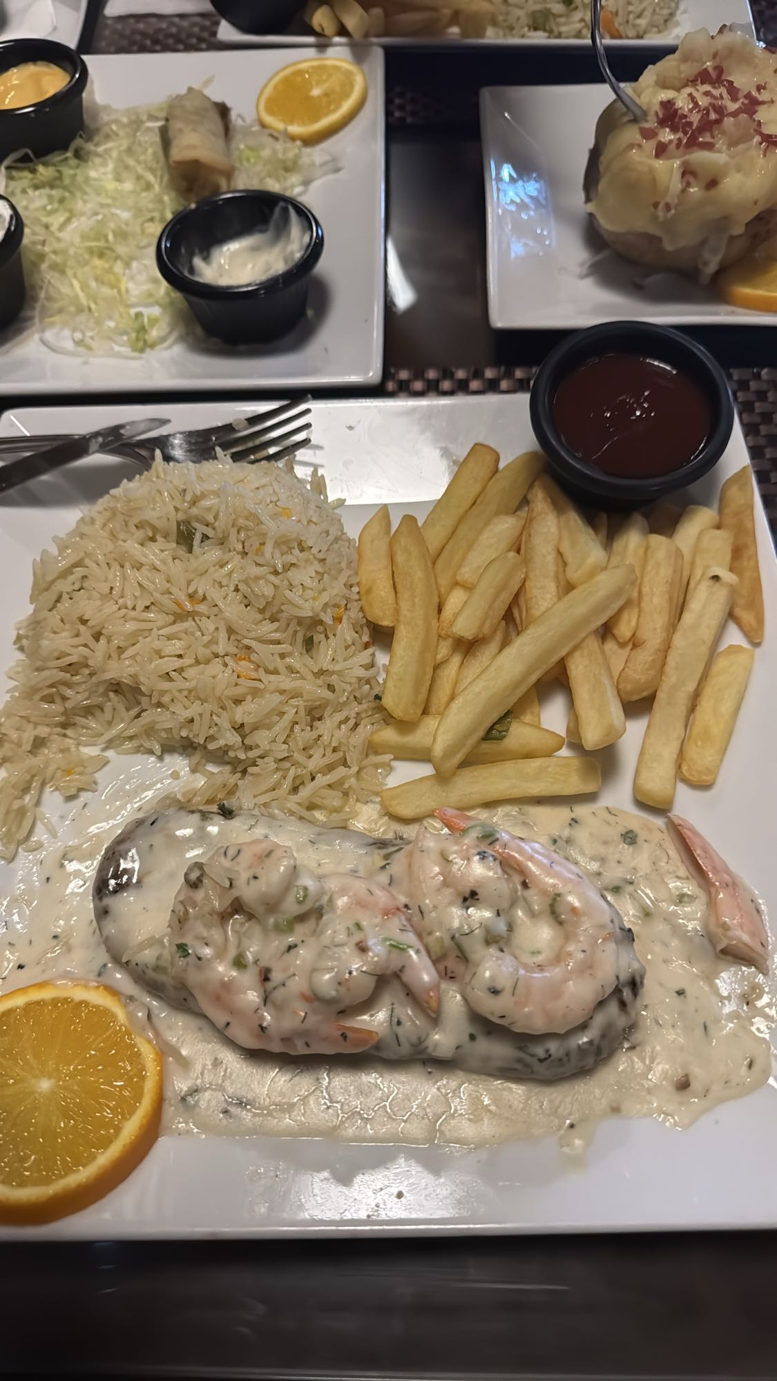 Creamy Shrimp with Rice