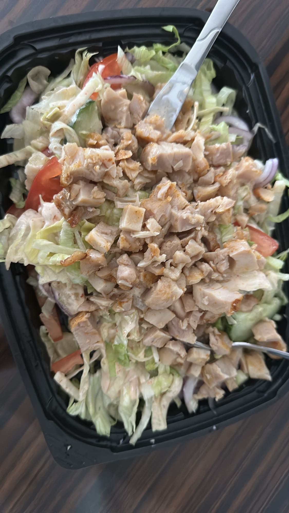 Kycklingsallad med dressing