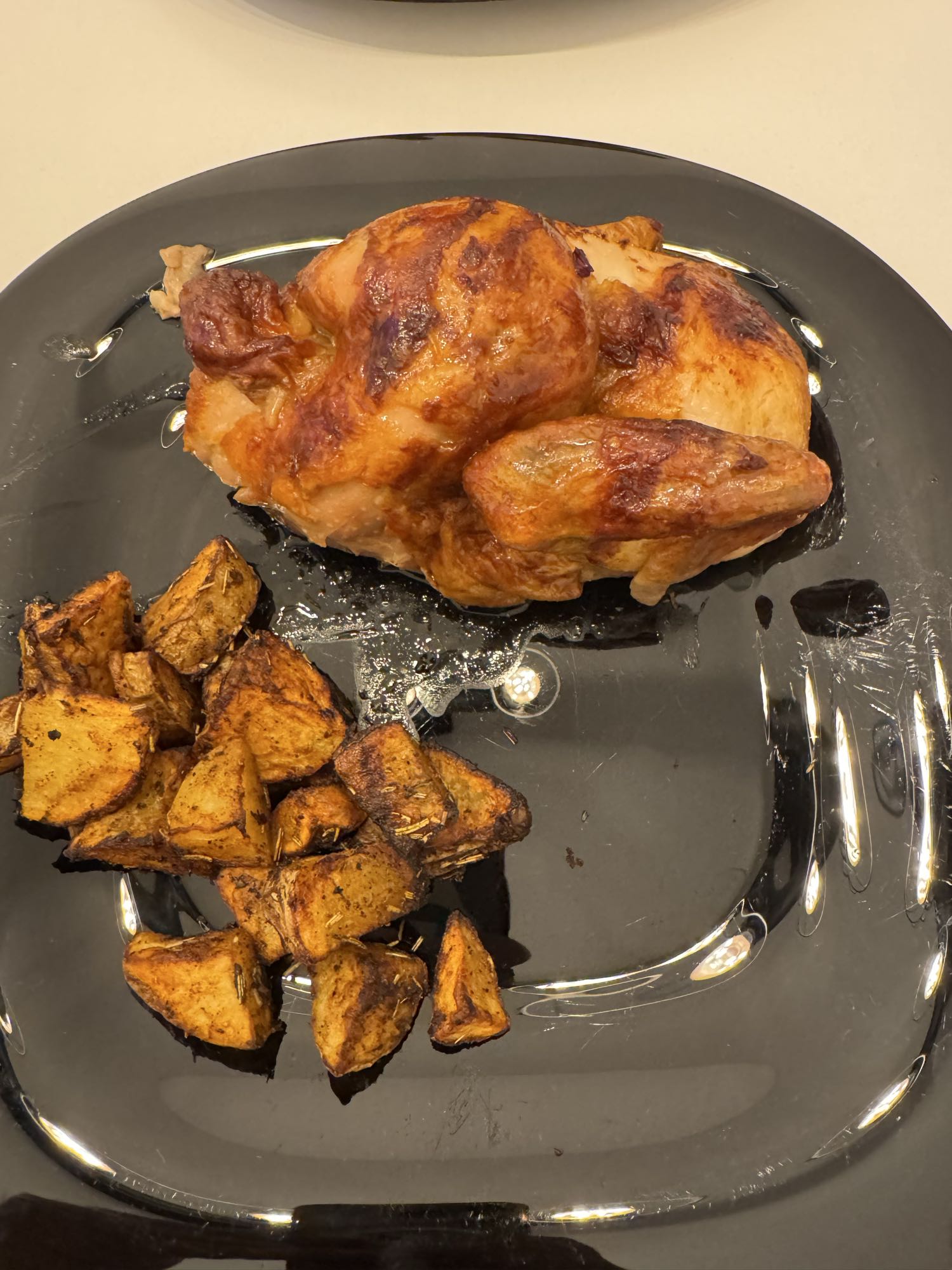 Pollo asado mit Ofenkartoffeln