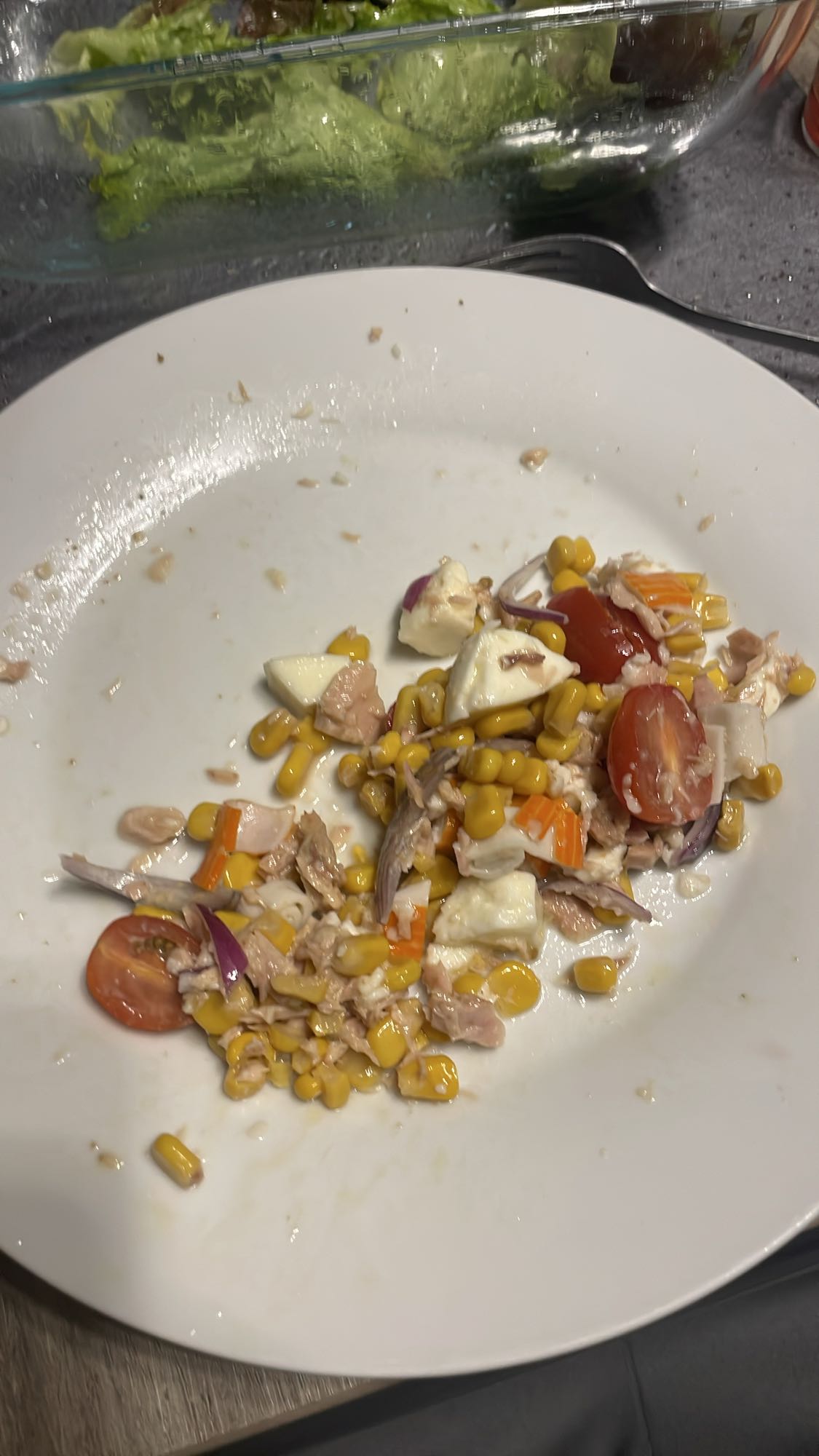 Salade de thon et maïs