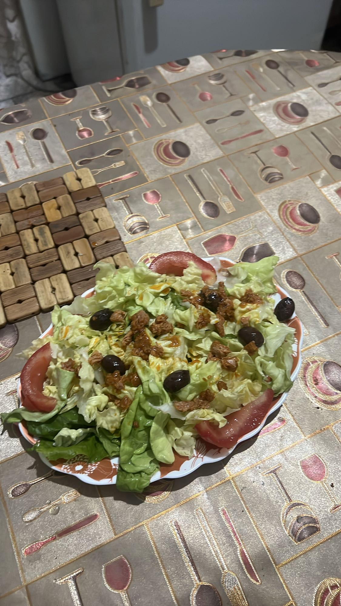 Salade verte au thon