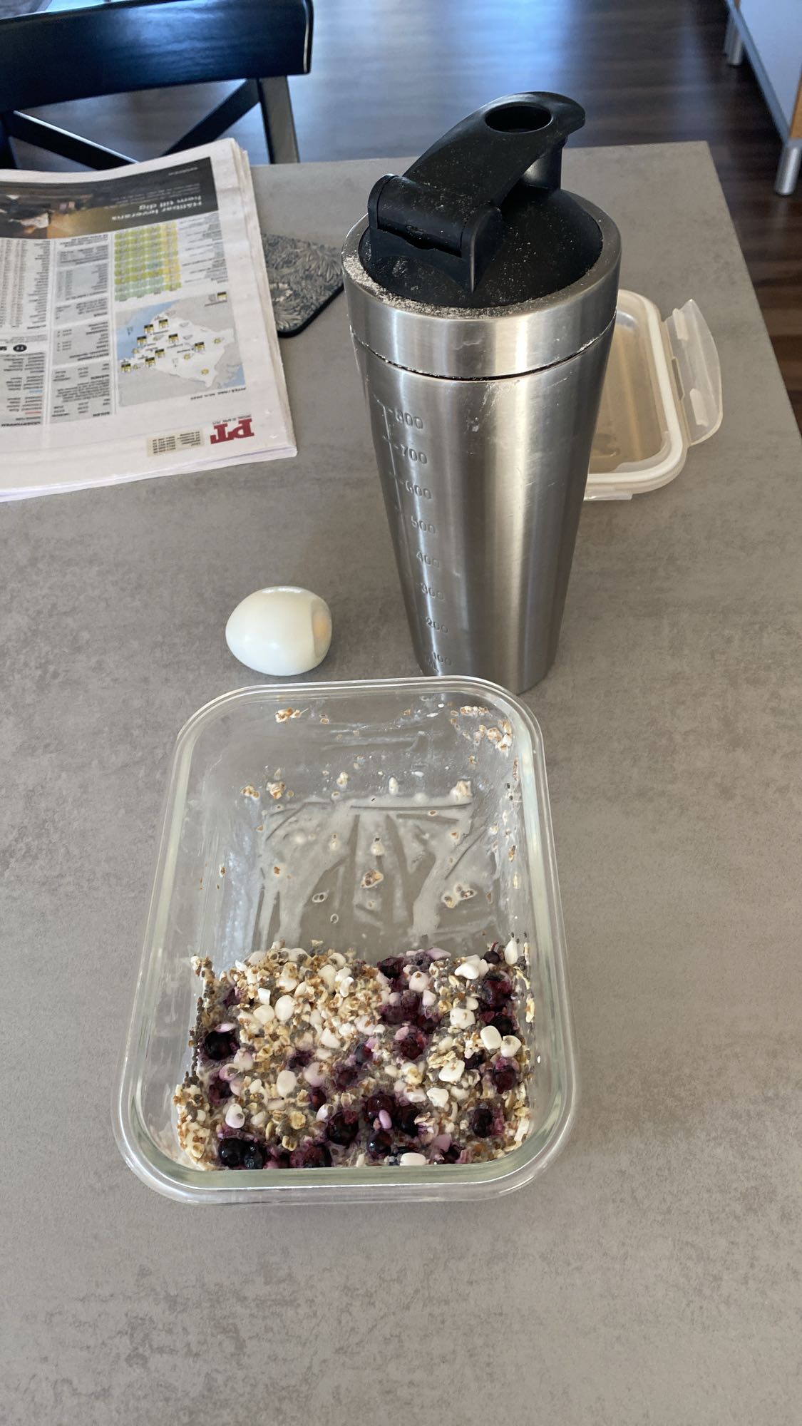 Havregryn med ägg & shake