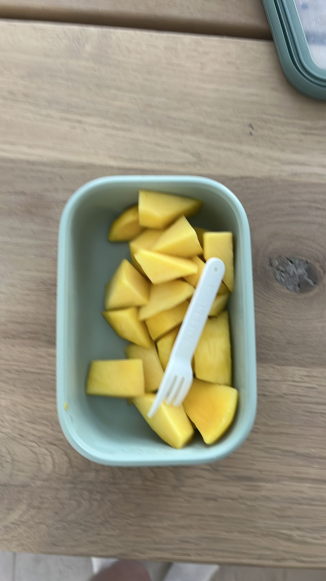 Gesneden mango snack