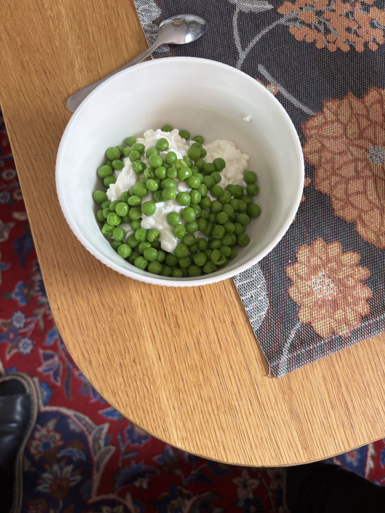 Keso med gröna ärtor