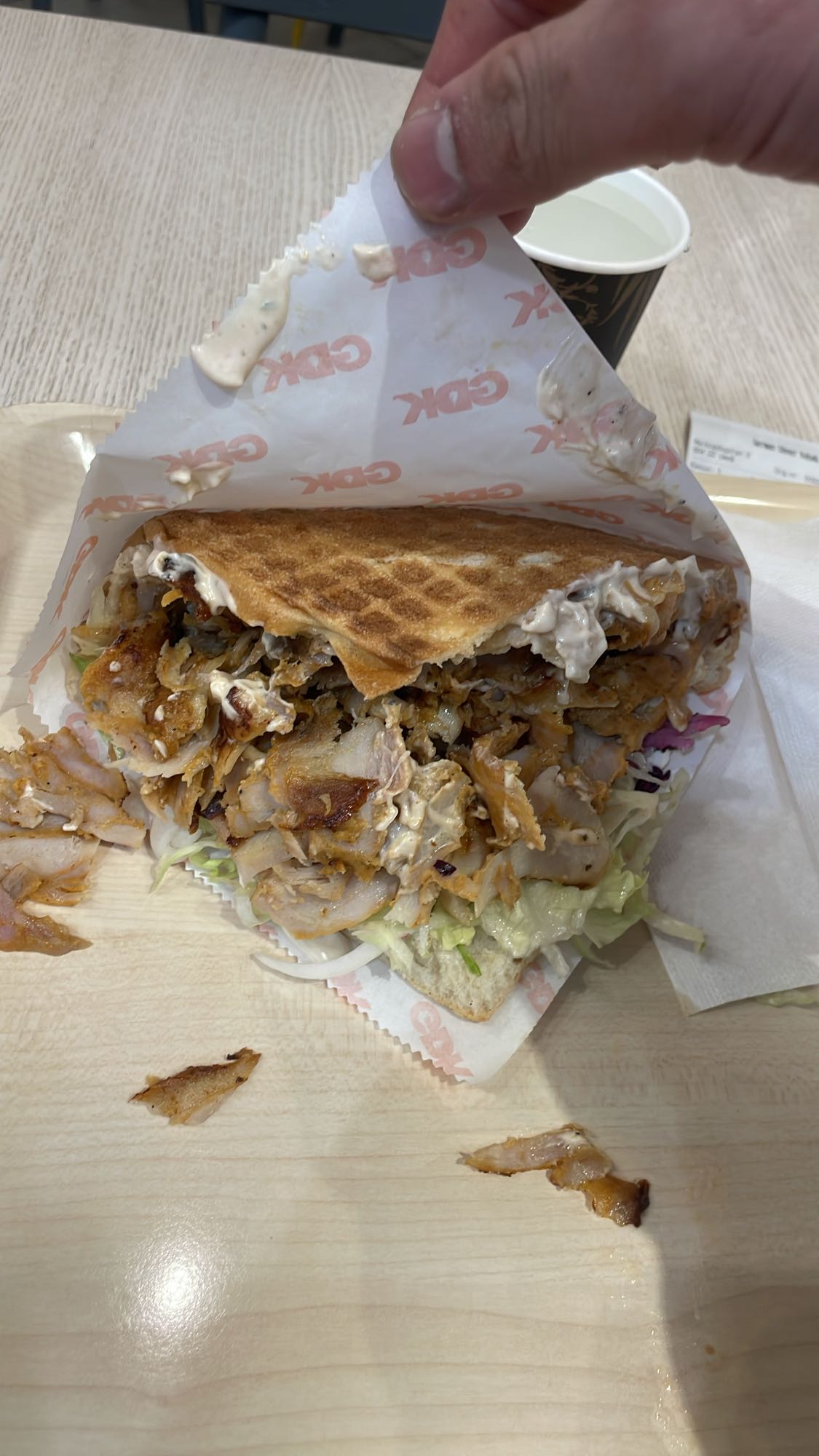 Kycklingkebab i bröd