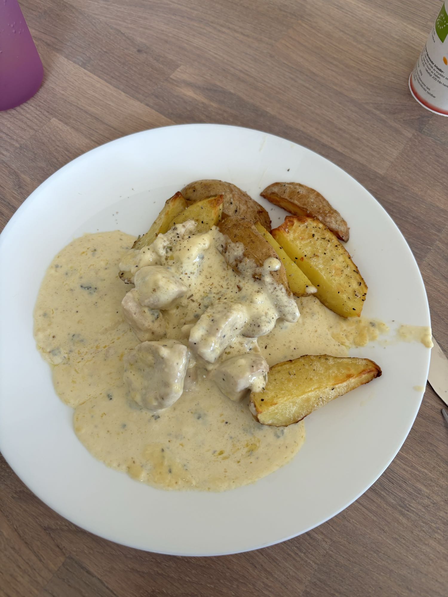 Kyckling i gräddsås