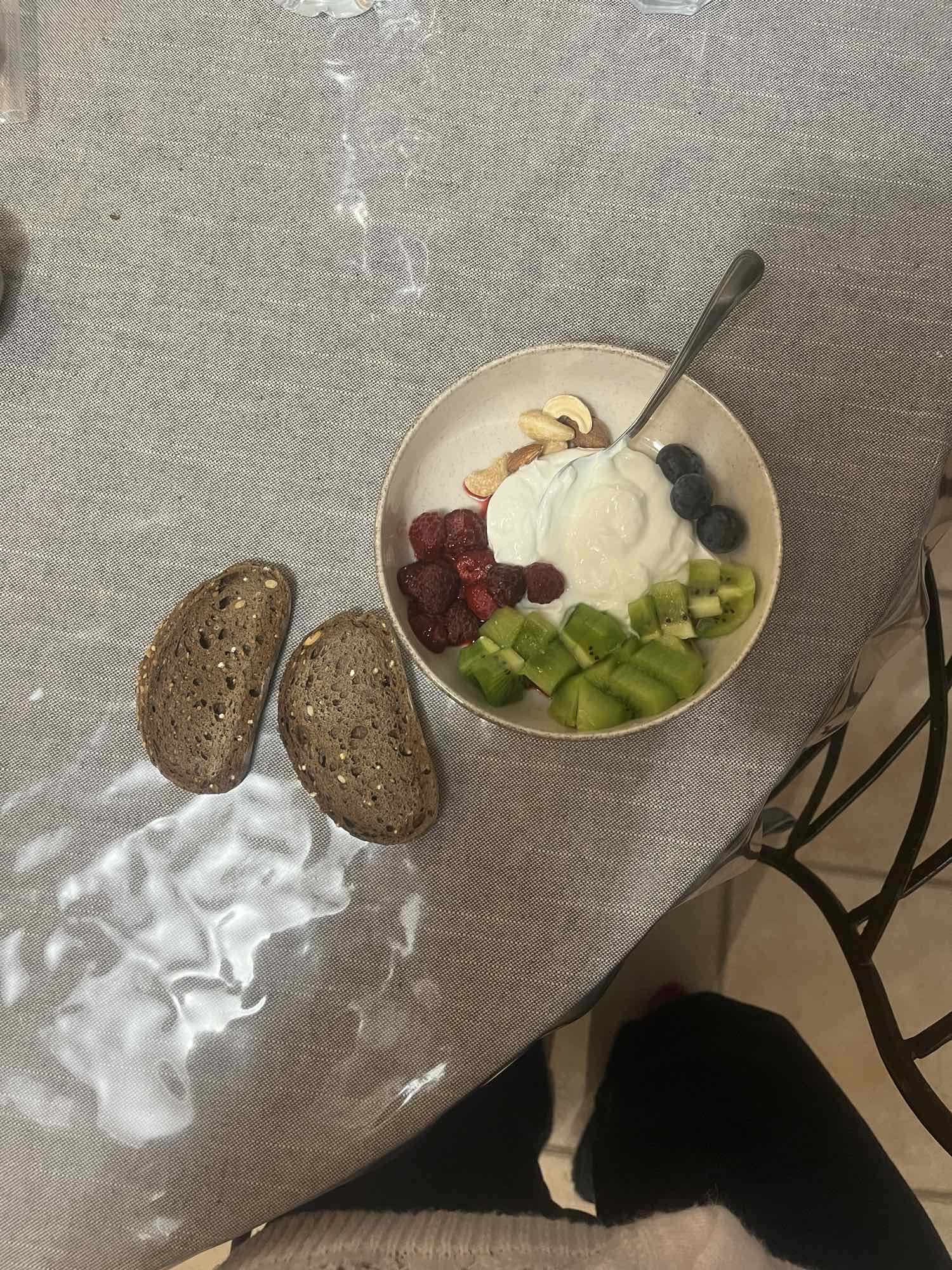 Bol de fruits et pain