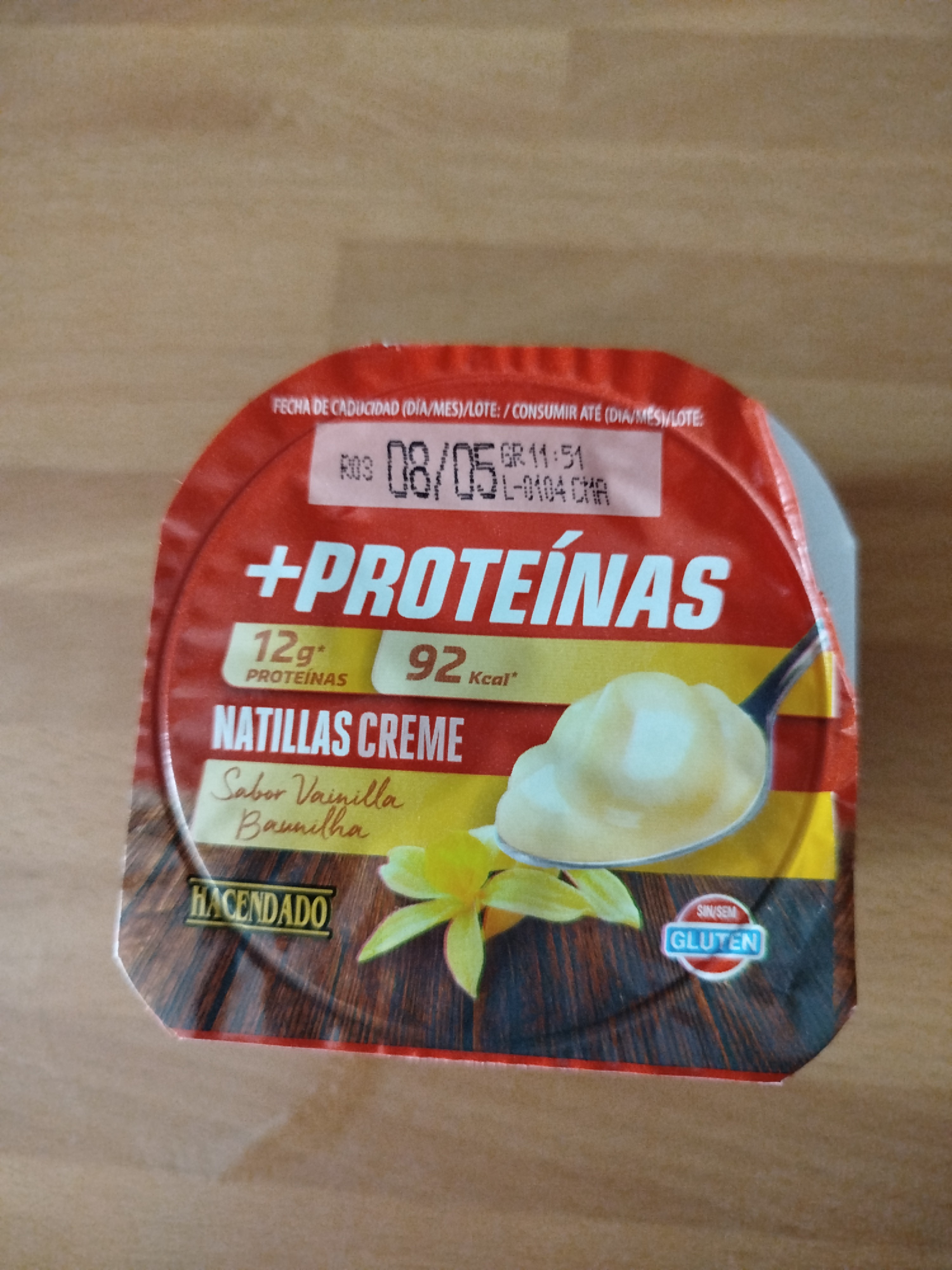 Natillas vainilla