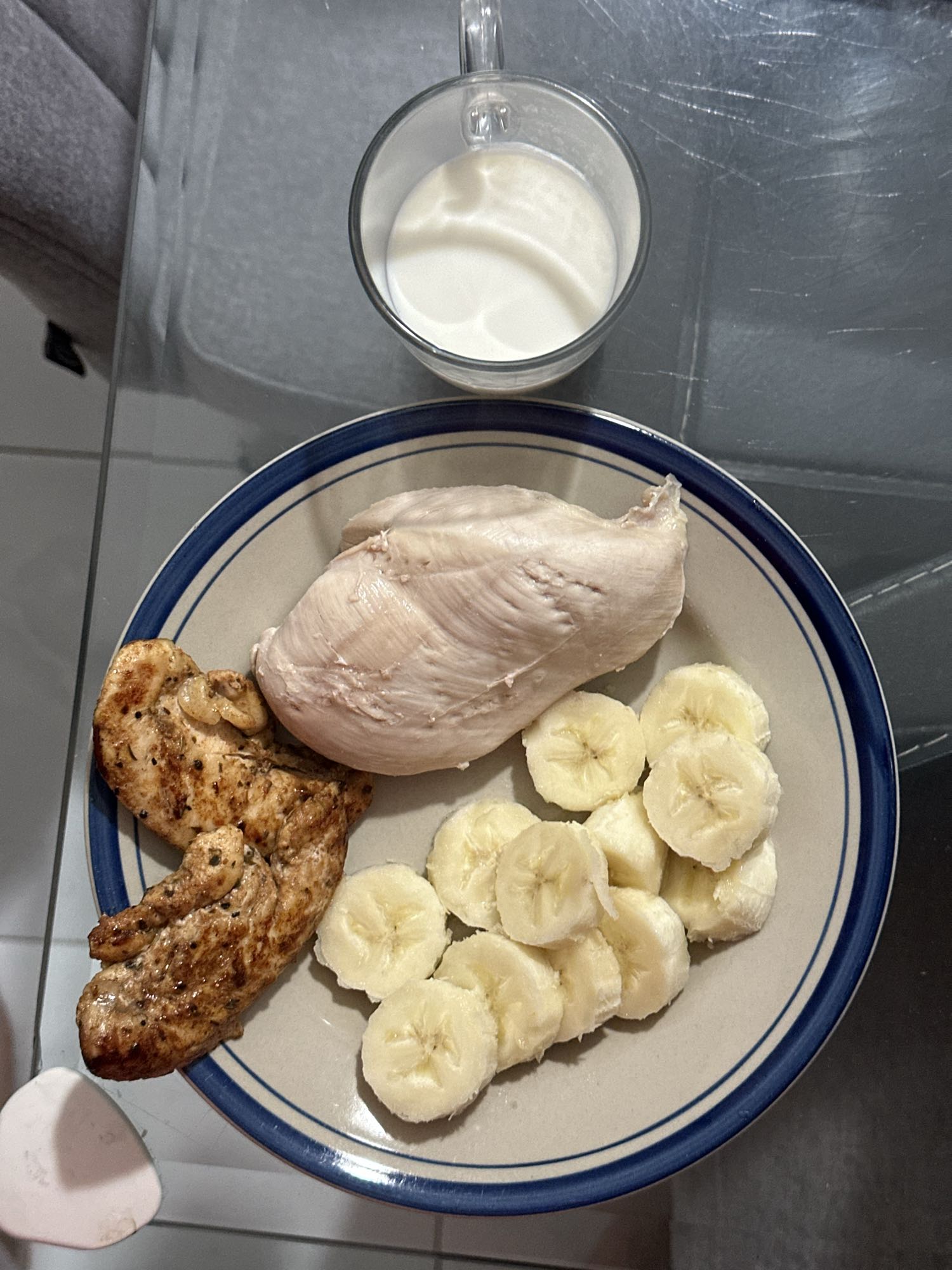 Chicken Banana Milk Plate