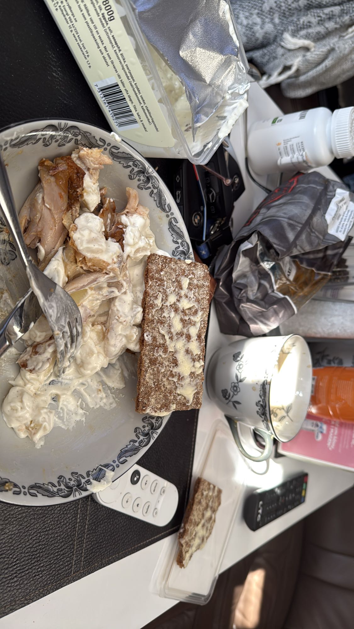 Kyckling med knäckebröd