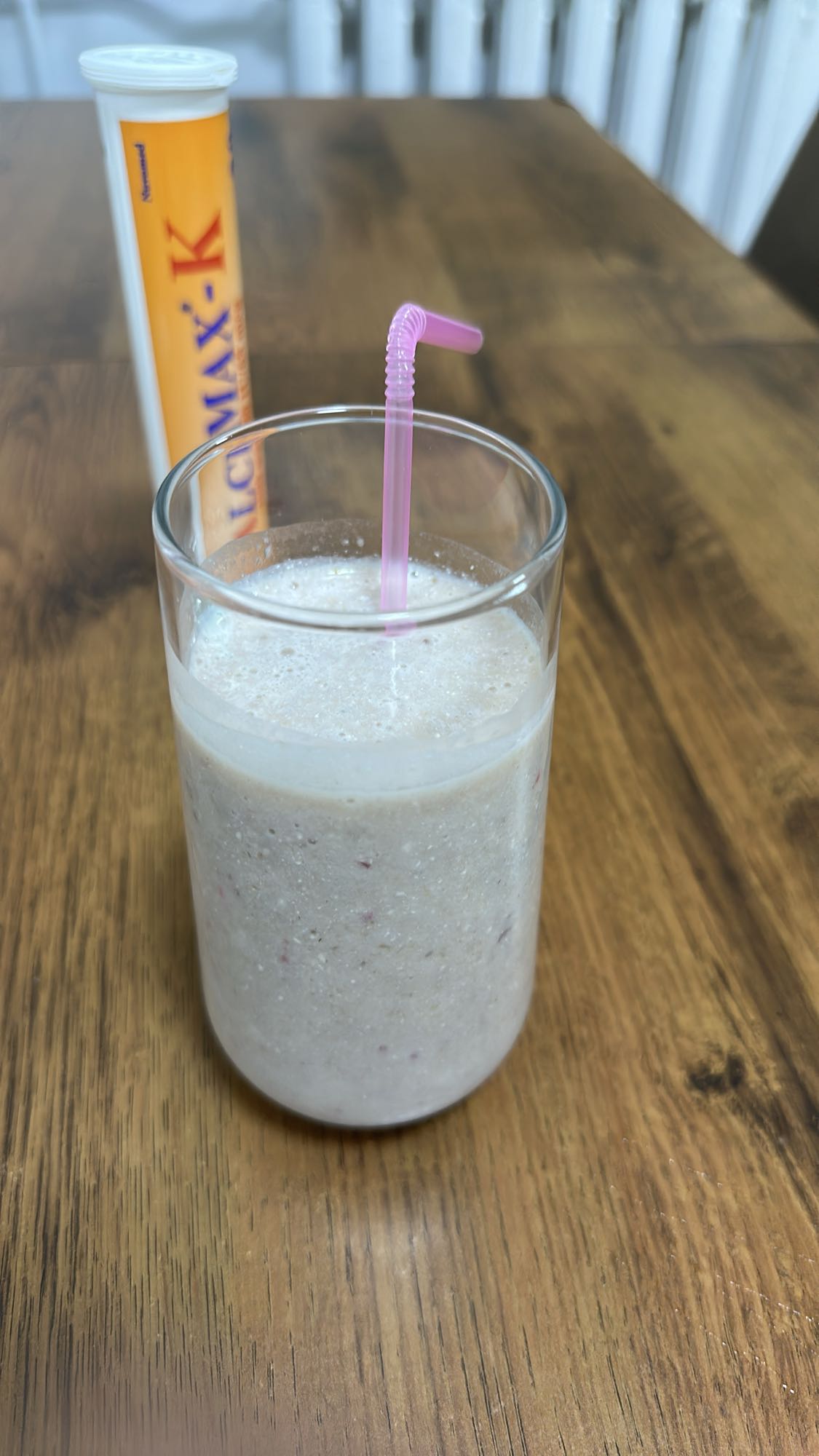 Banana Strawberry Cottage Cheese Smoothie