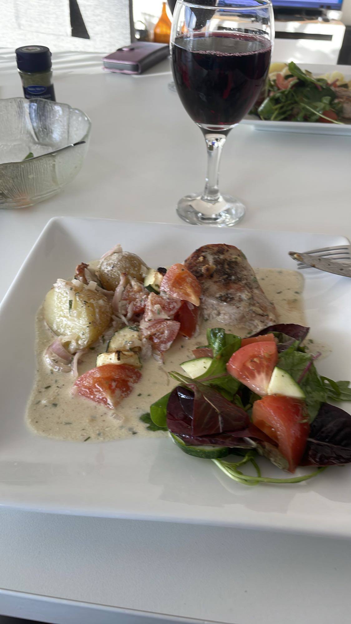 Fläskfilé med grönsaker