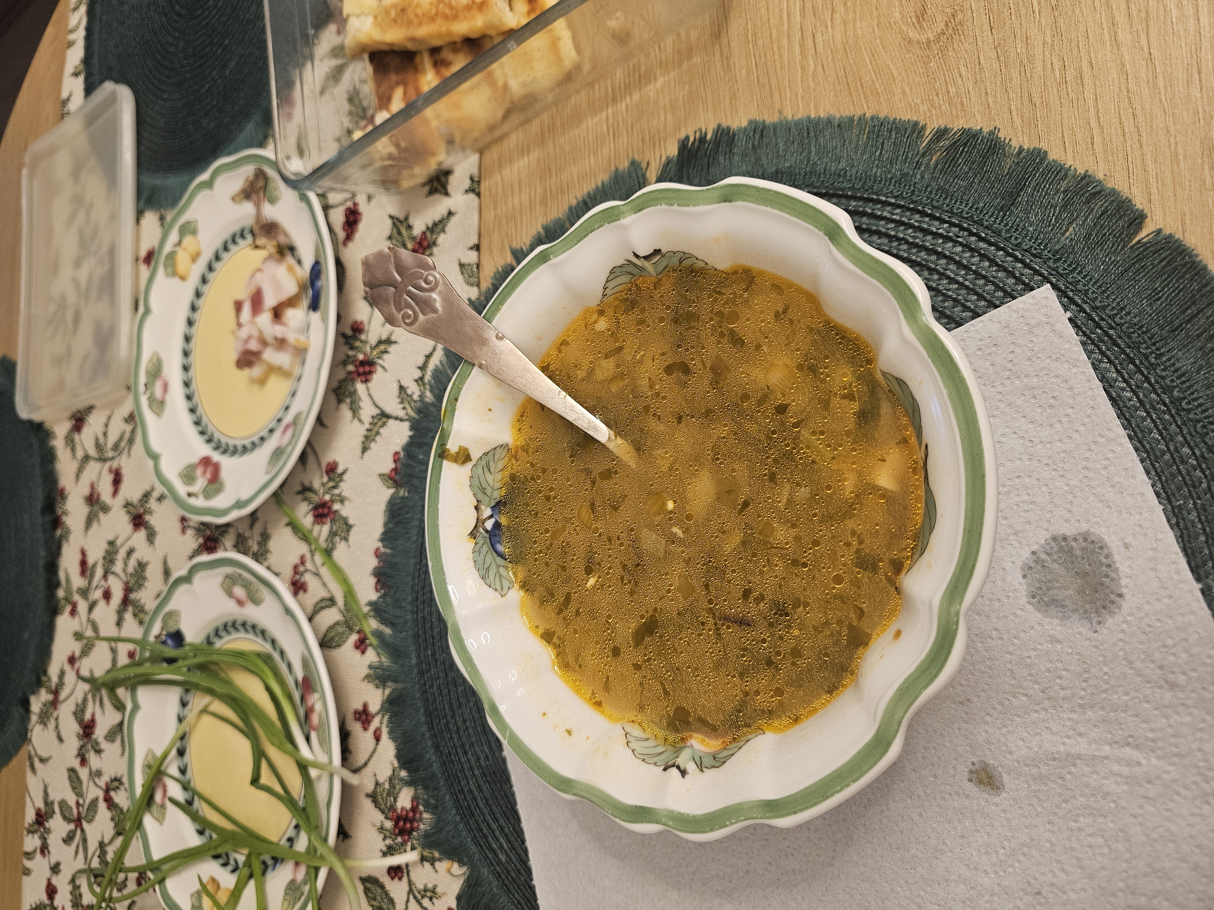 Herb Soup with Bacon