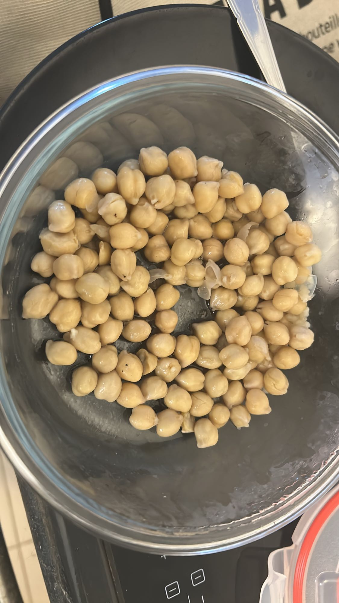 Pois chiches bouillis