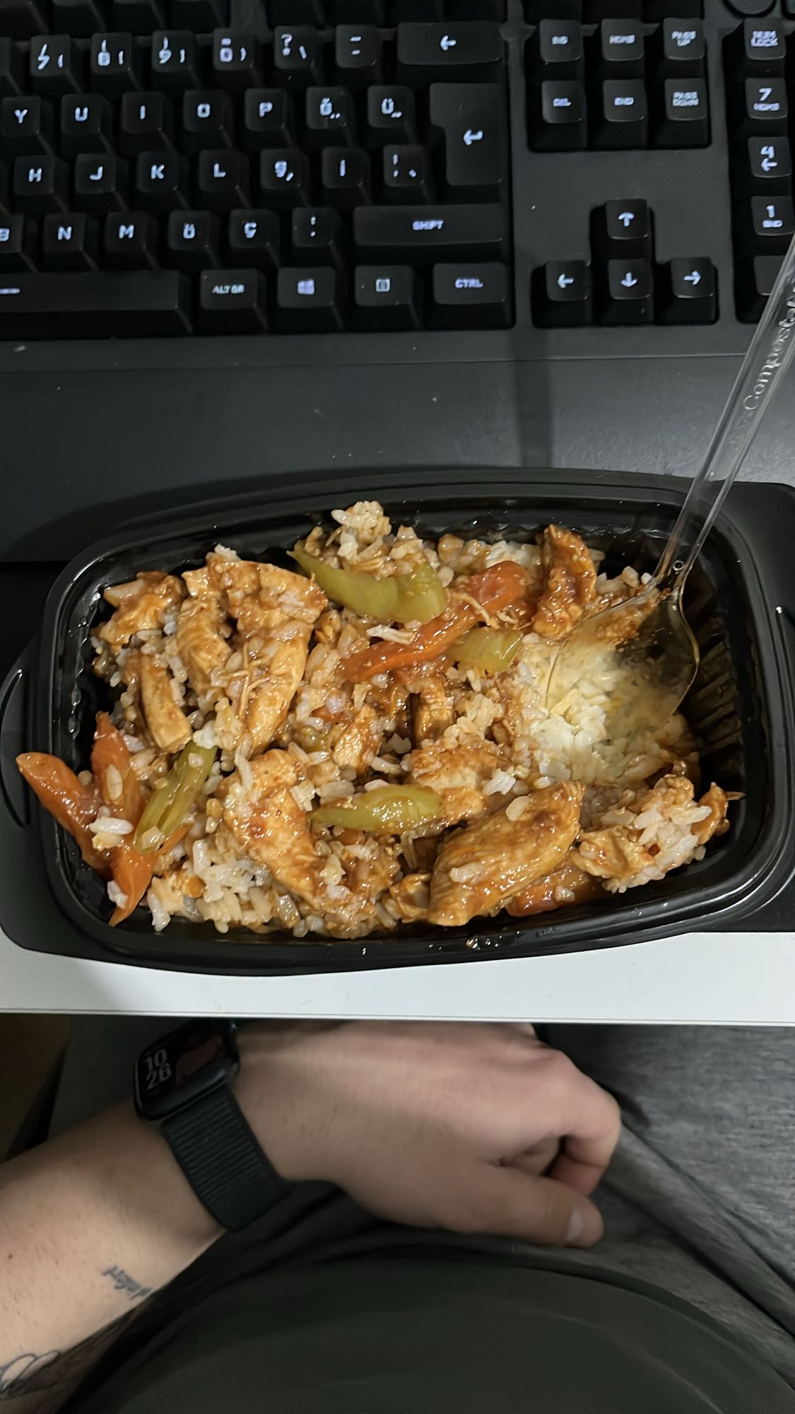 Tavuklu sebzeli pilav