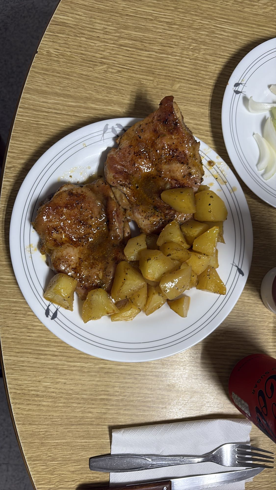 Pechuga de pollo con patatas al horno