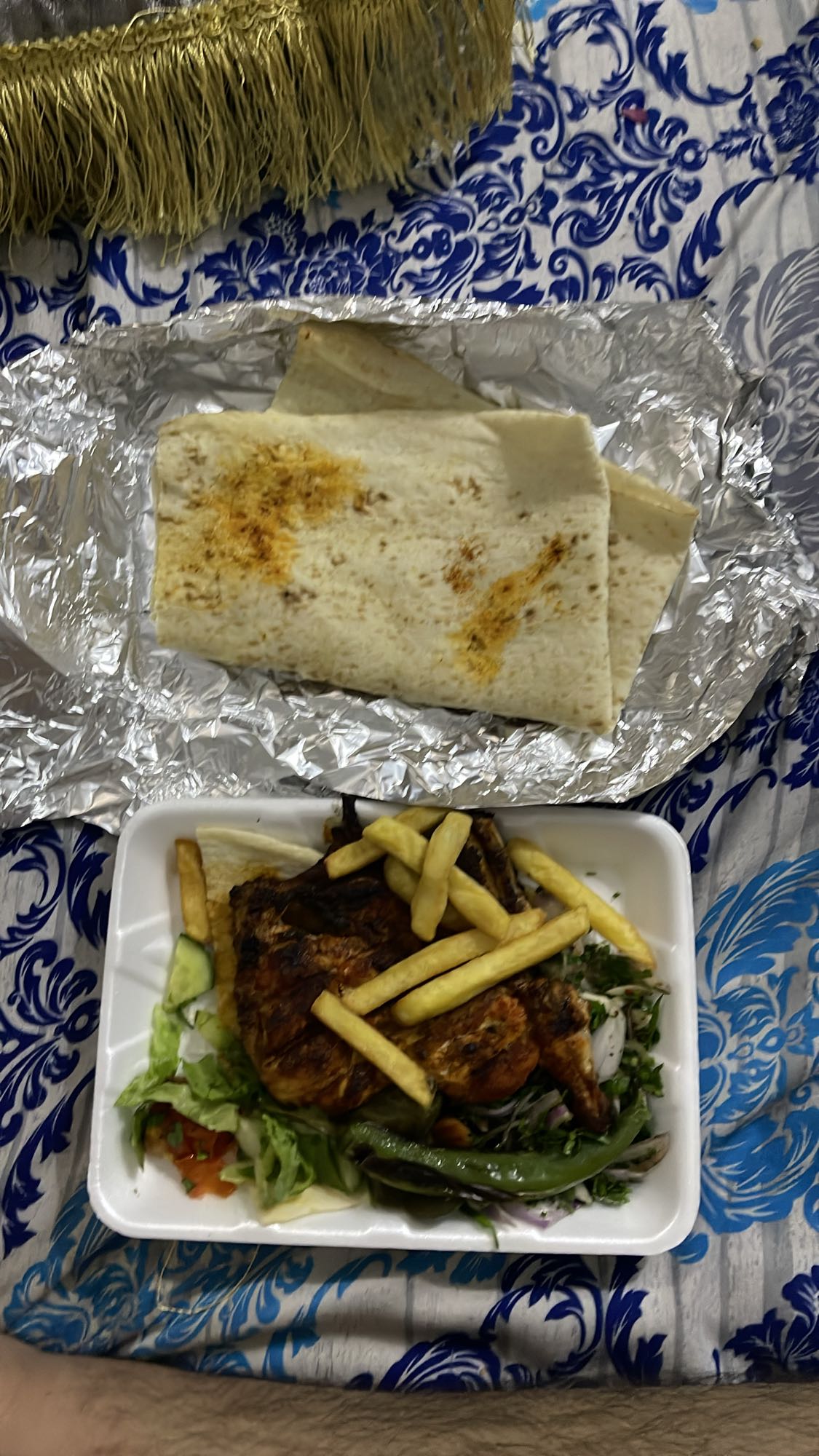 Grilled Chicken with Bread