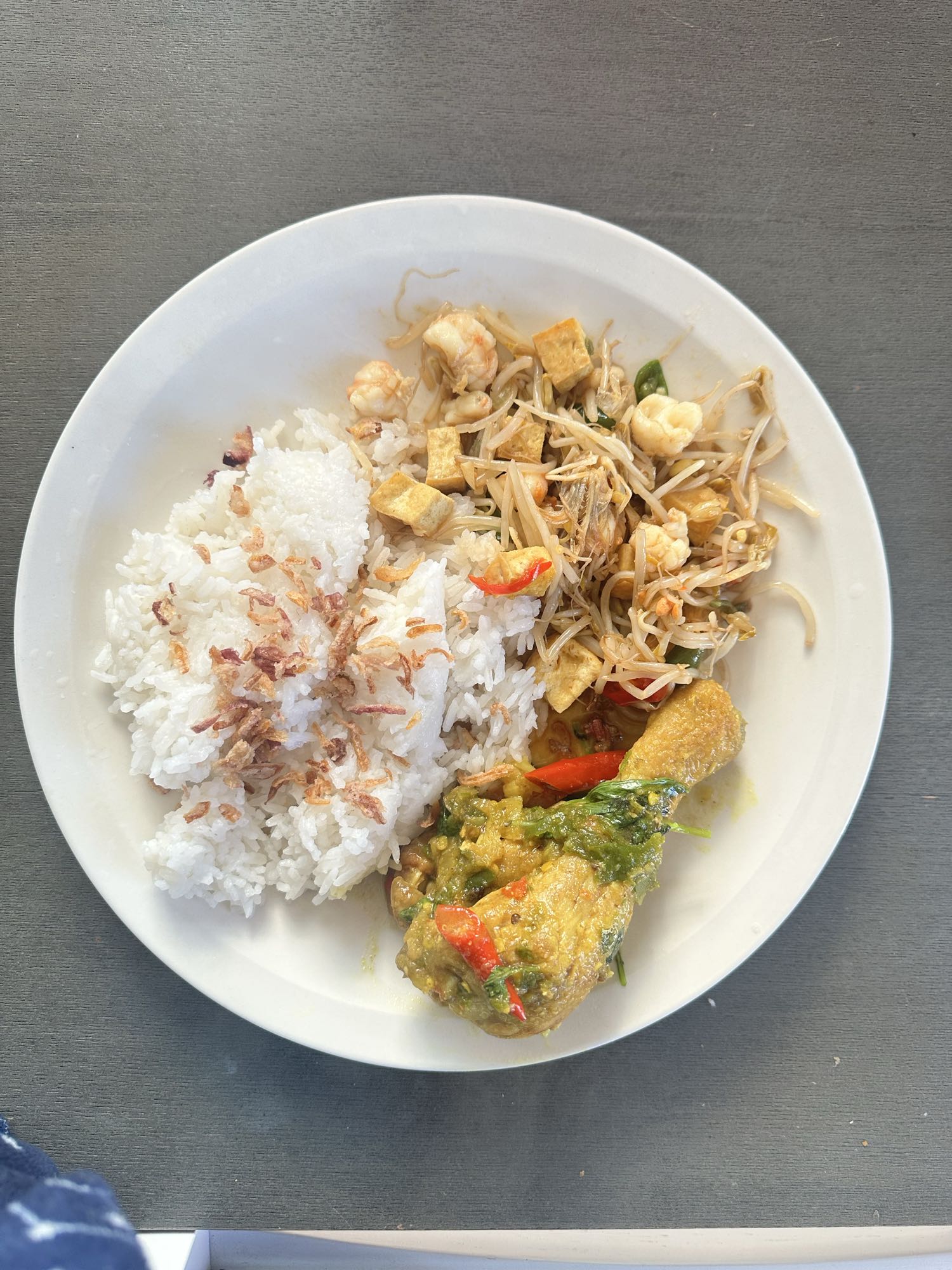 Rice with chicken & tofu