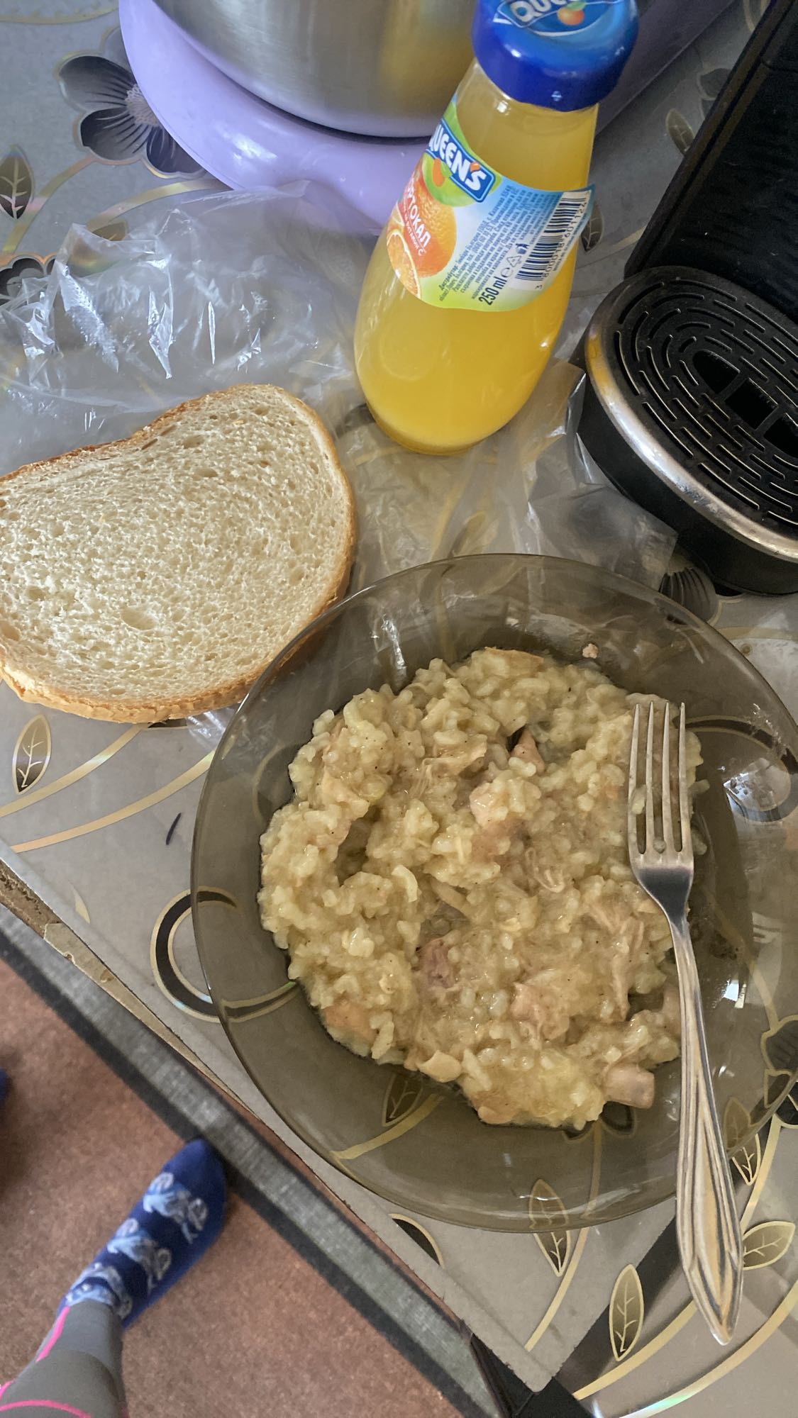 Ориз с месо и хляб