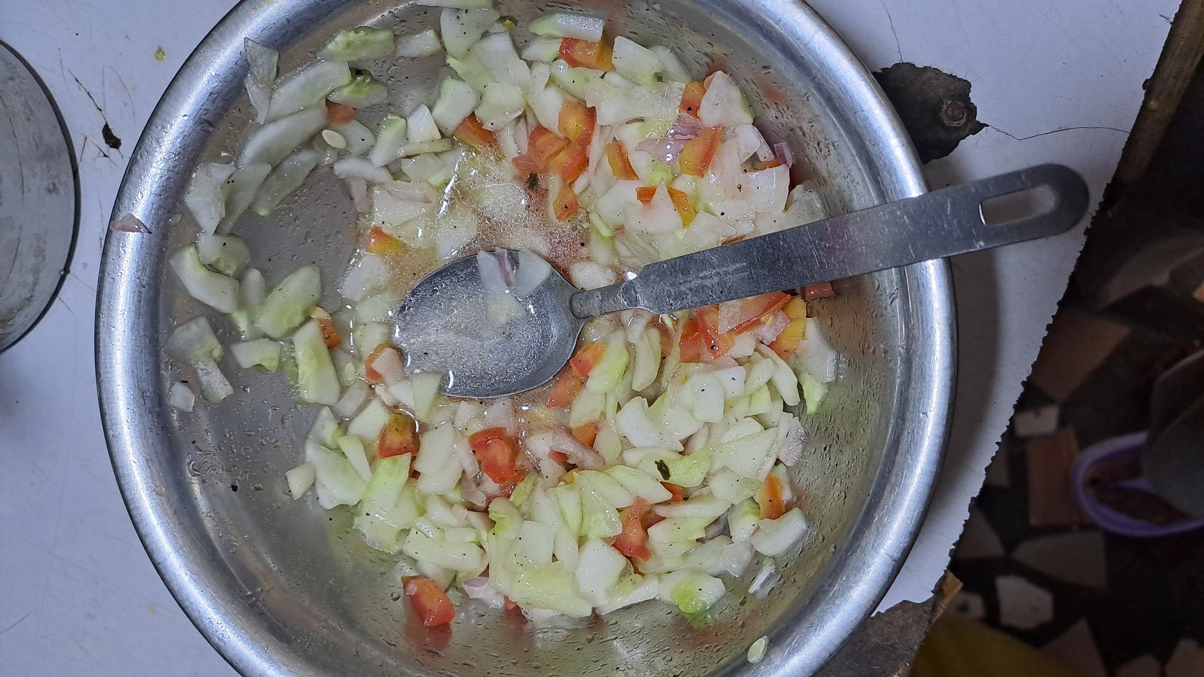 Salade de légumes frais