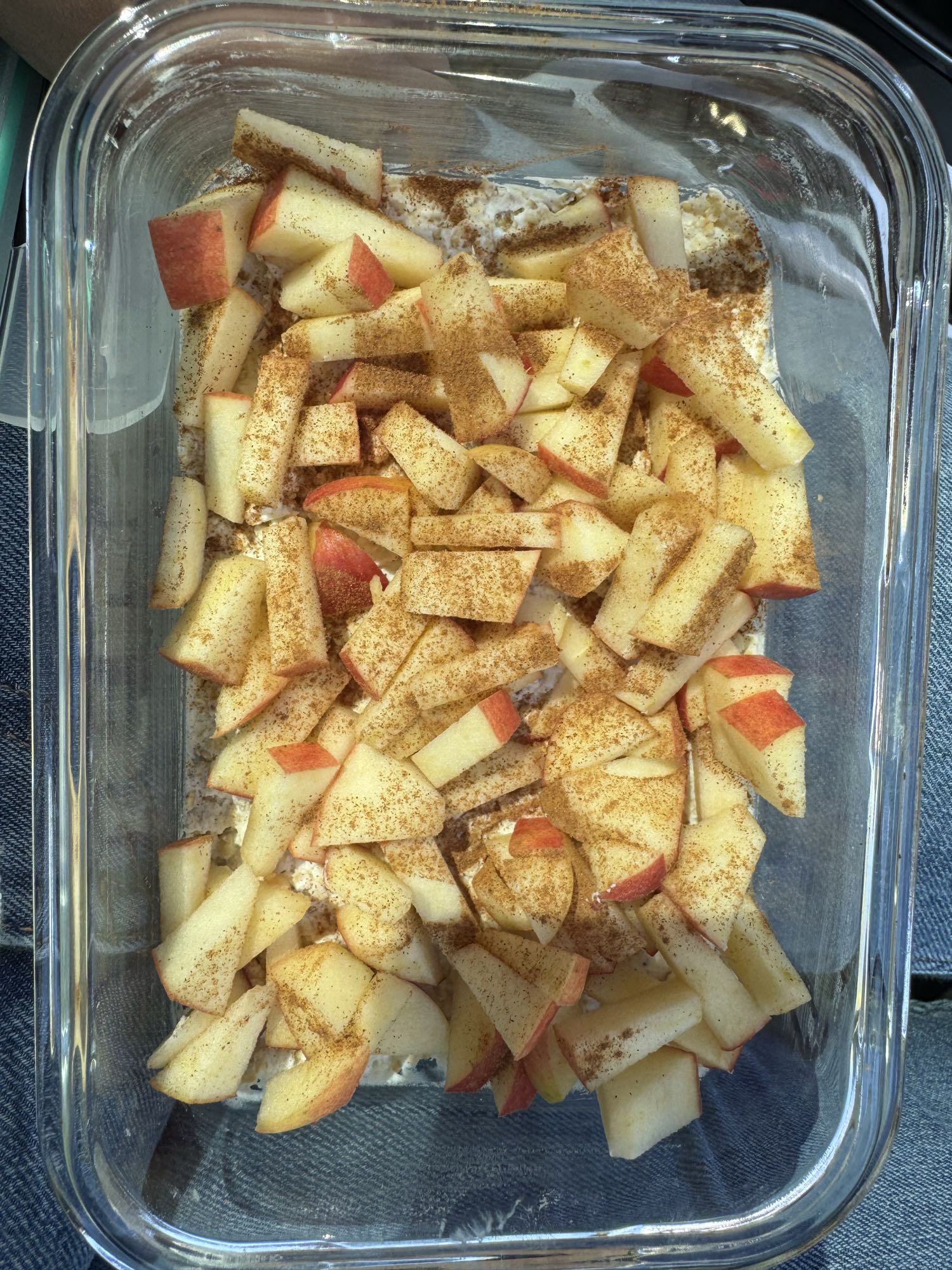 Haferflocken mit Apfel und Zimt