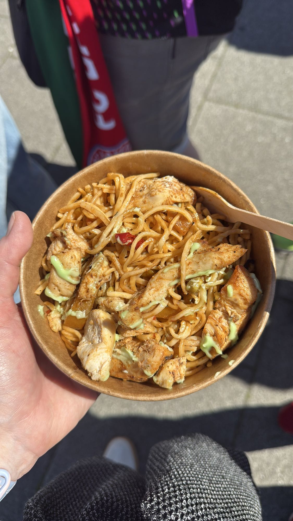Noodles con pollo