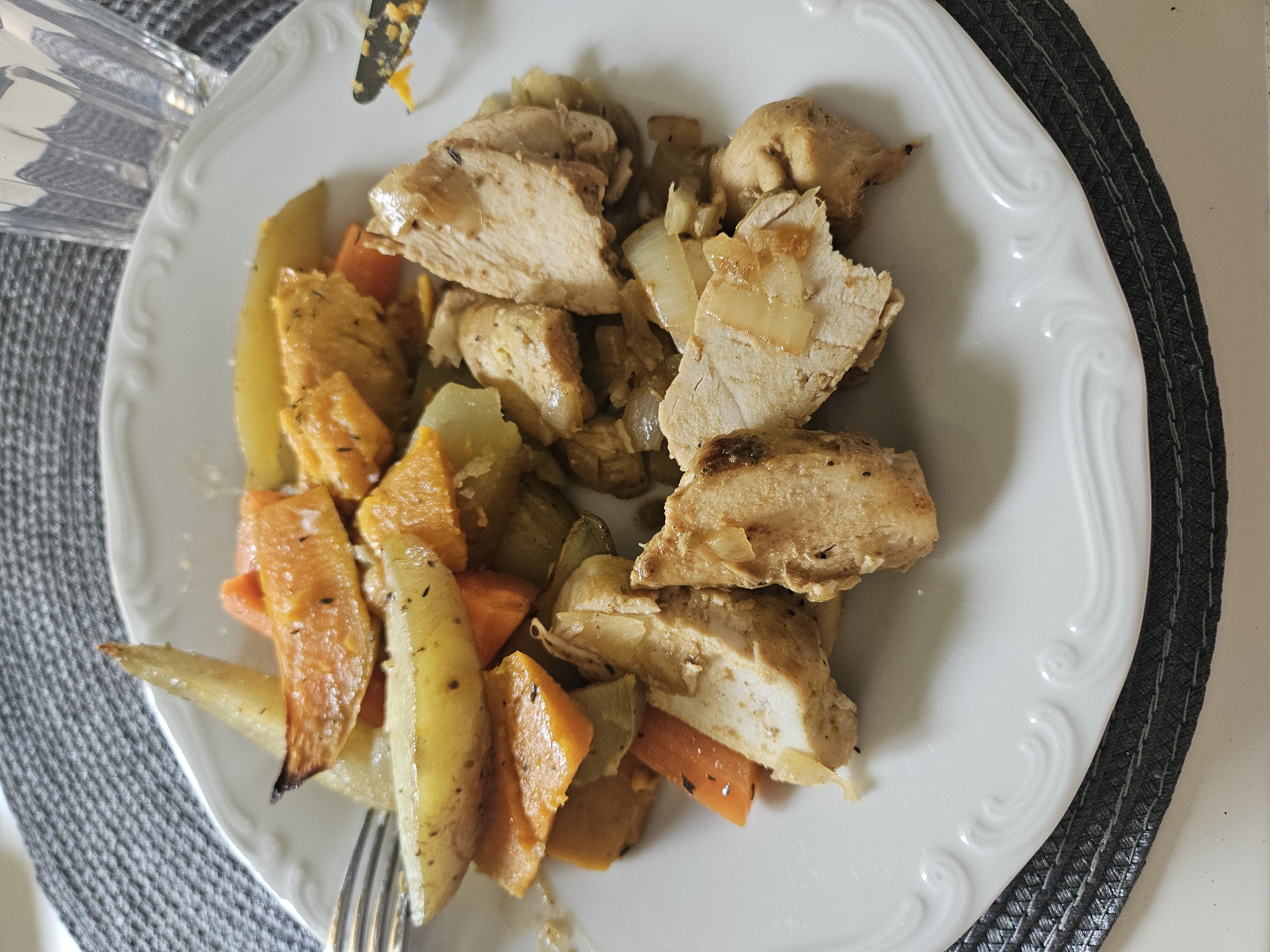 Chicken and roasted veggies