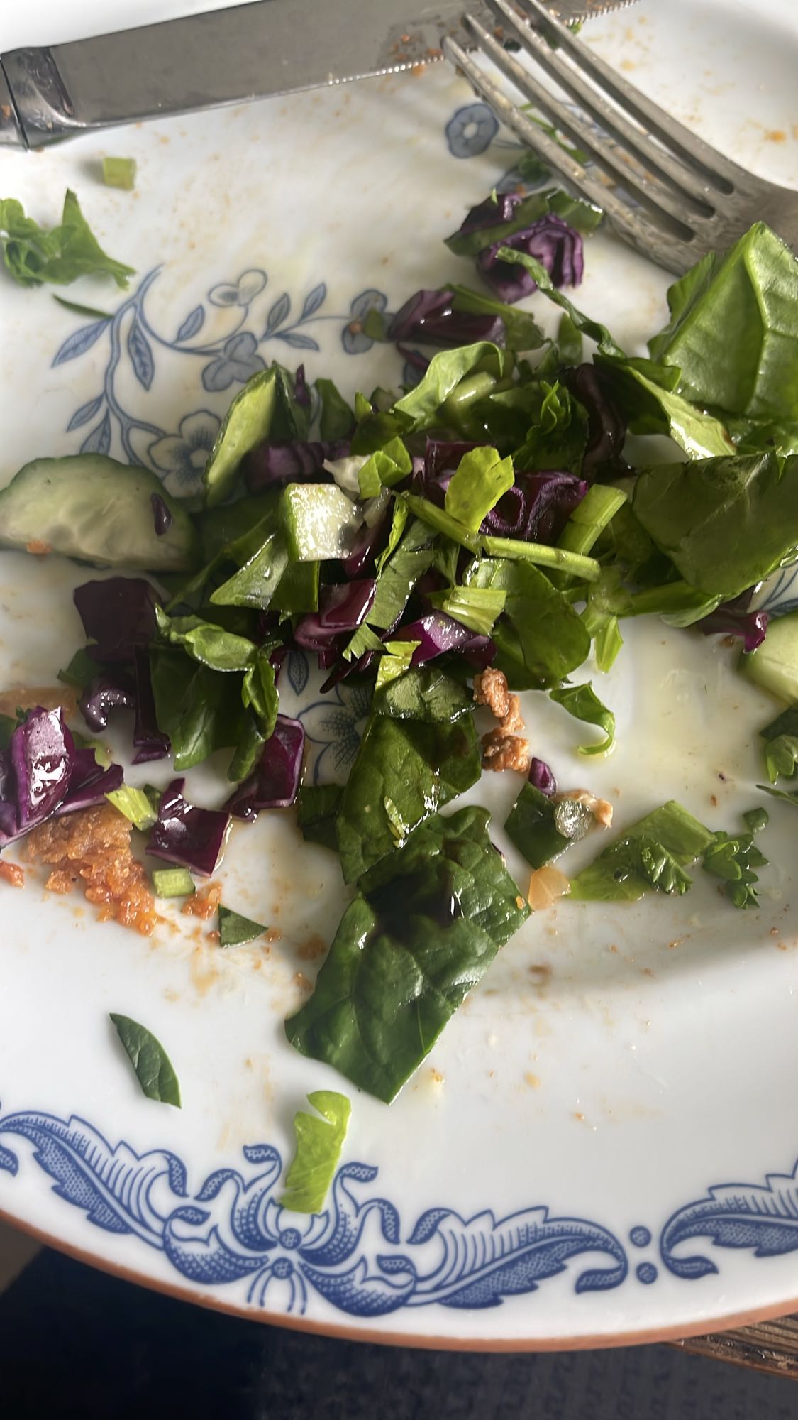 Grönsallad med gurka