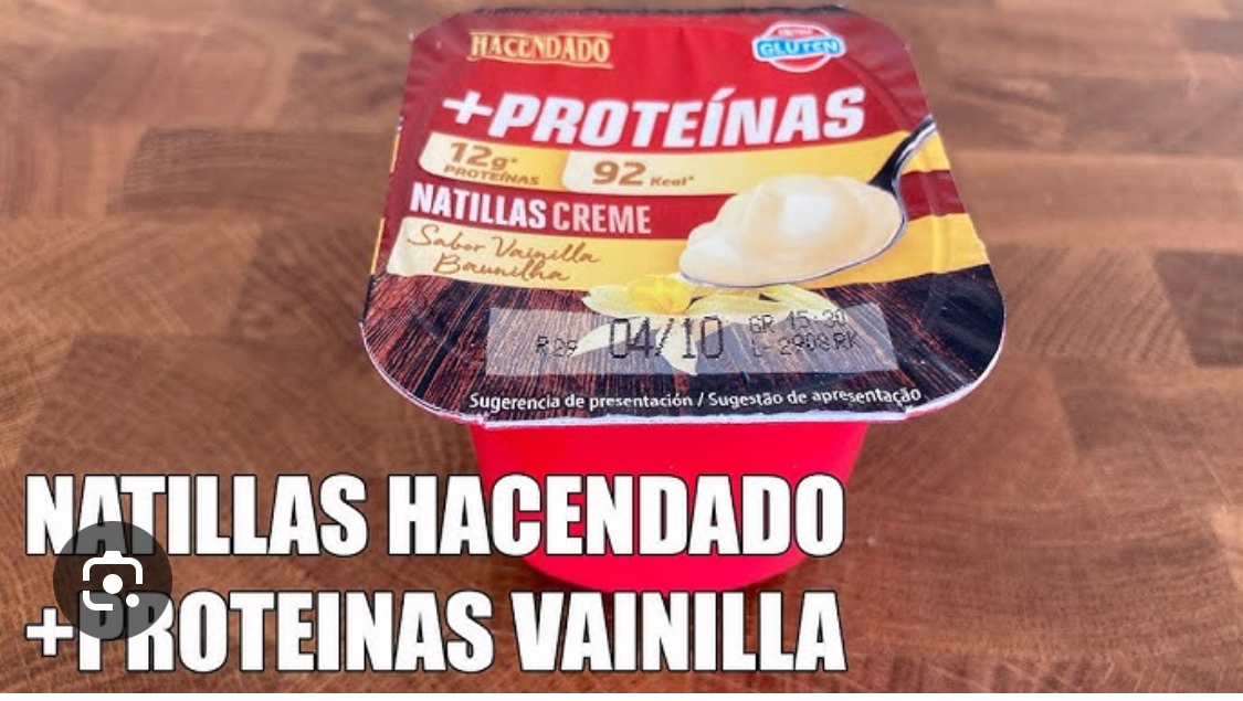 Natillas vainilla proteína