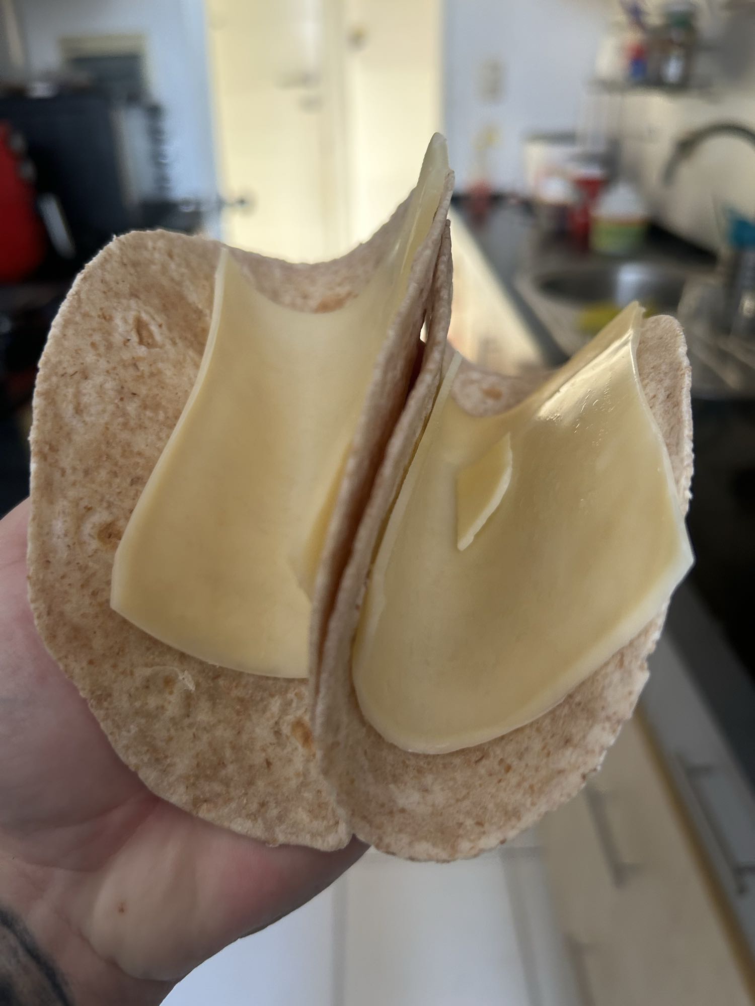 Wrap de queso simple