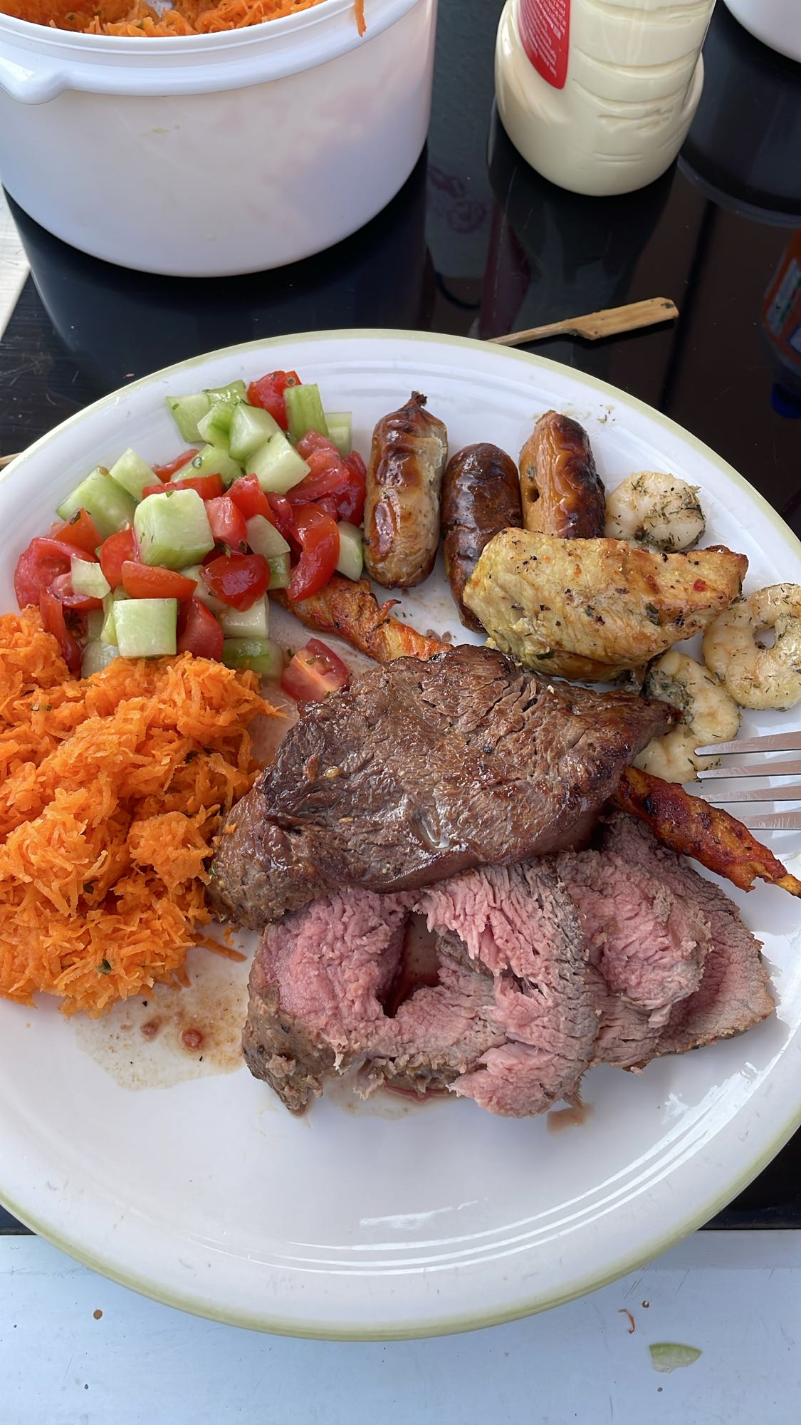 Assiette barbecue mixte