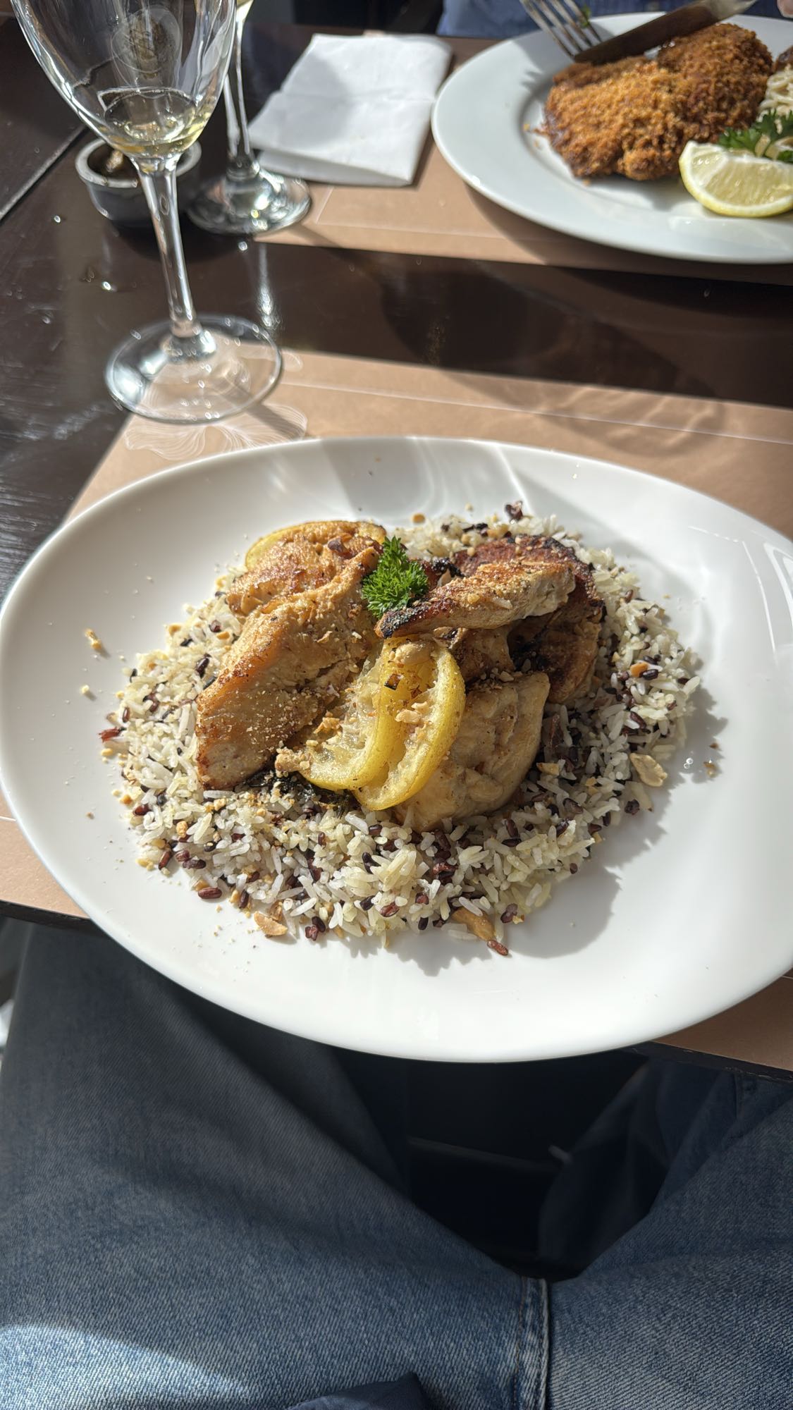 Pollo con arroz y limón
