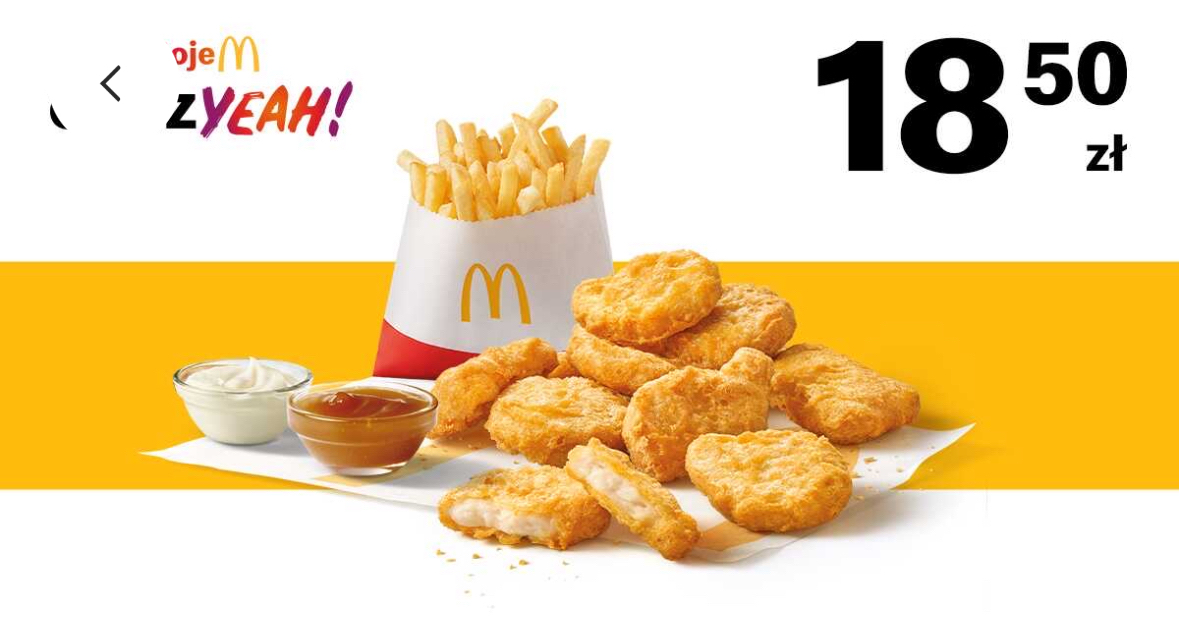 Zestaw nuggets i frytki