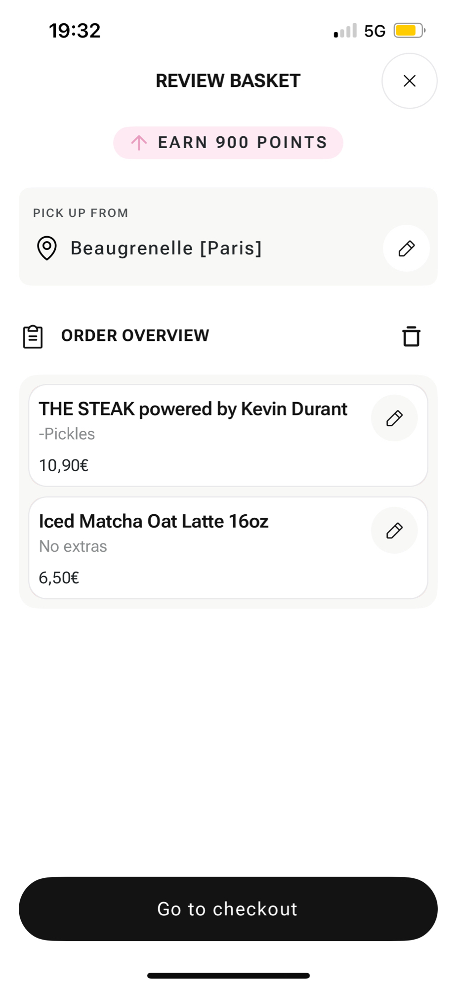 Steak & Matcha Latte