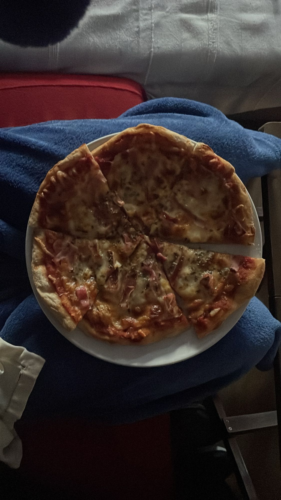 Pizza de jamón y queso