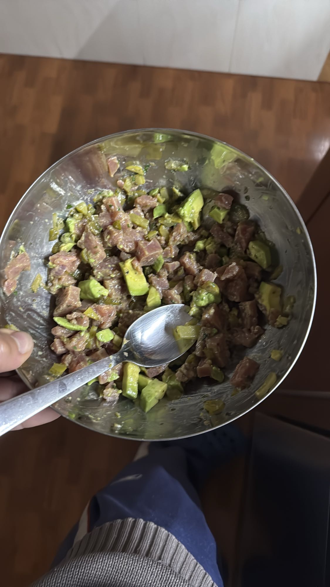 Tartar de atún y aguacate