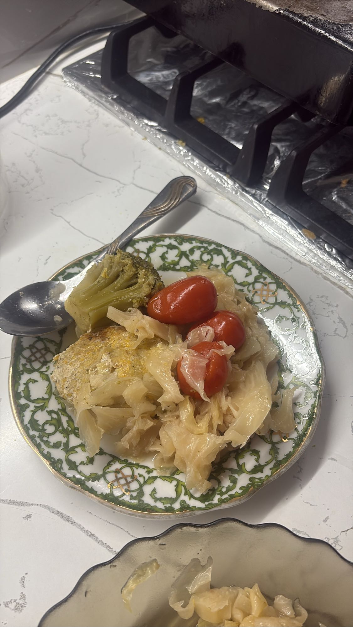 Овощи с курицей